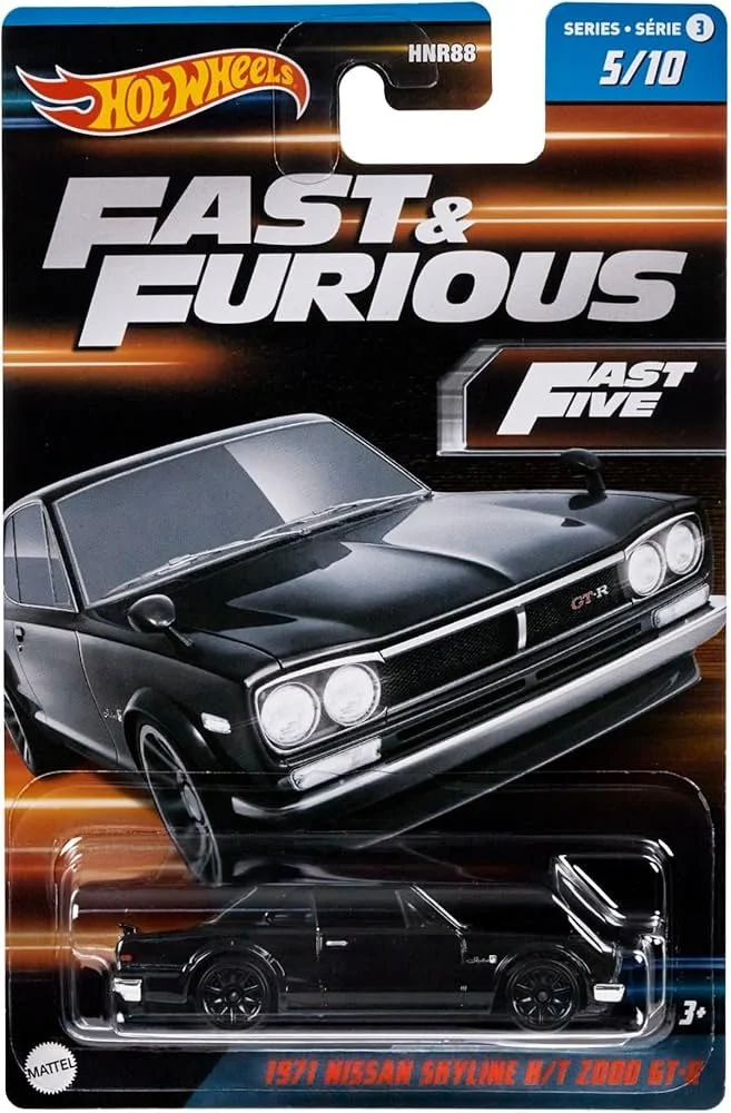 Hot Wheels Fast & Furious – 1971 Nissan Skyline H/T 2000 GT-R (HNR88 | 5/10 | Fast Five)