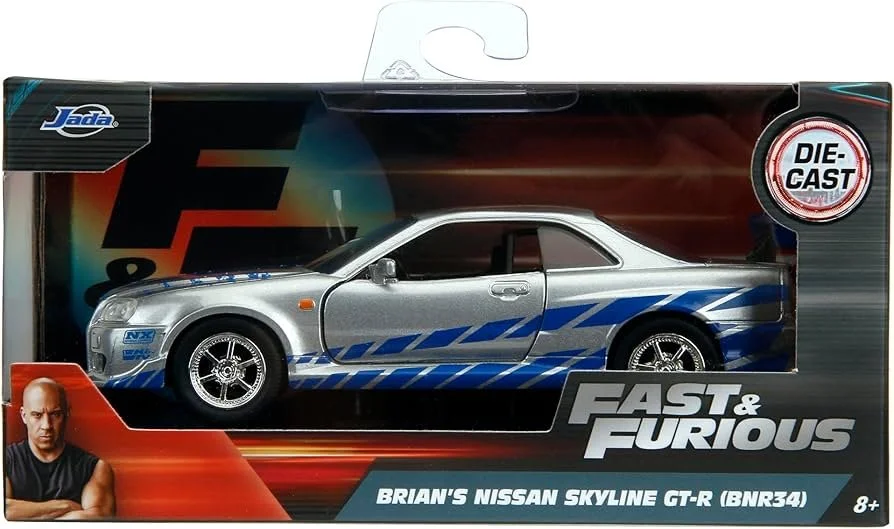 Jada Fast & Furious – Brian’s Nissan Skyline GT-R (BNR34)