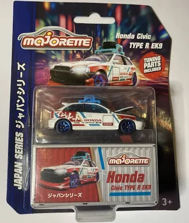 Majorette – Honda Civic EK9 (Tuning Series) with Custom Parts Pack