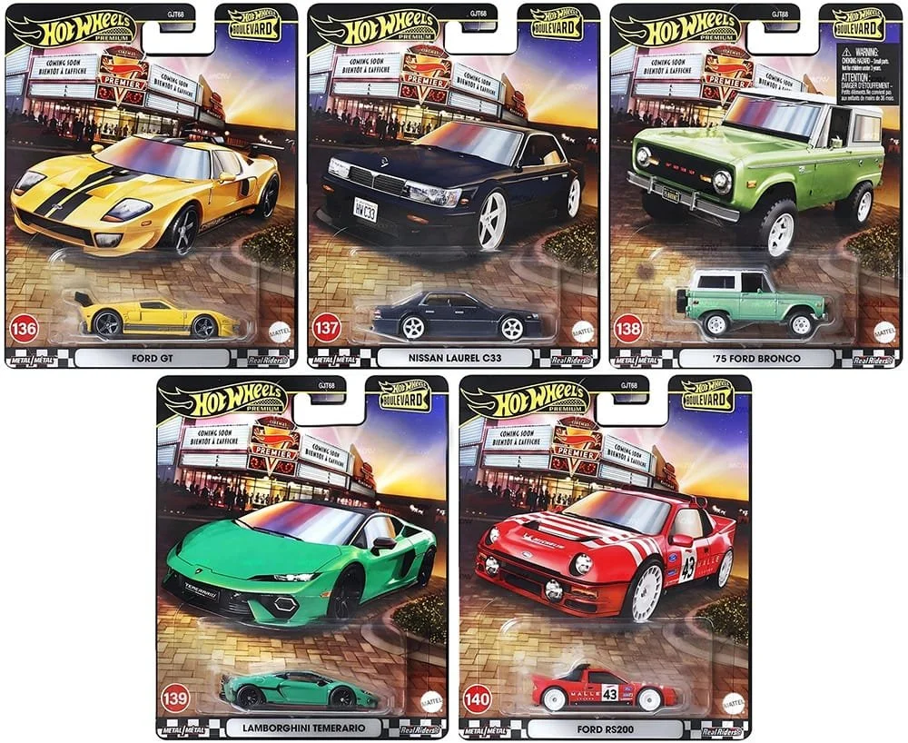 Hot Wheels Boulevard 2025 – Full Set #136-140 (5 Cars)