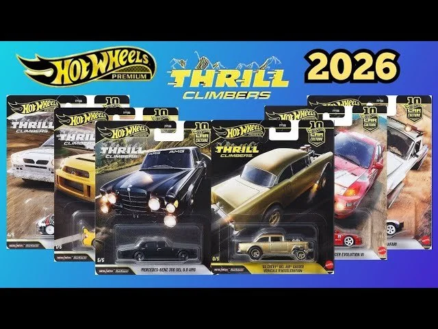 Hot Wheels 2026 Car Culture – Thrill Climbers Full Set