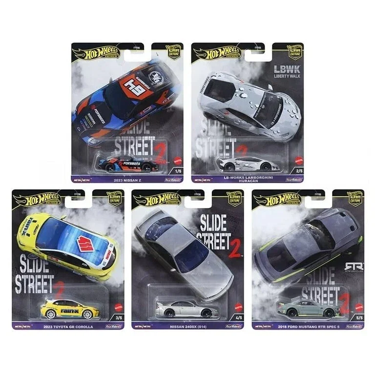 Hot Wheels Car Culture – Slide Street 2 (2024) – Complete Set of 5