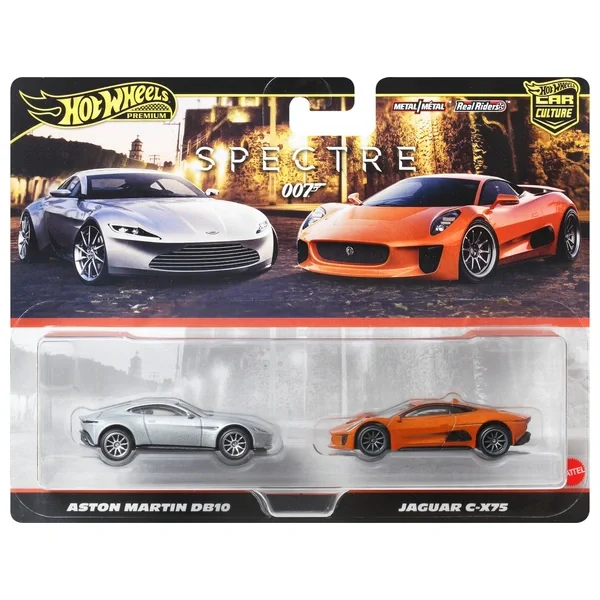 Hot Wheels Premium James Bond Spectre Aston Martin DB10 and Jaguar C-X75 2 Pack