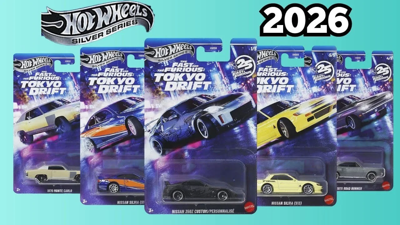 Hot Wheels Silver Series Fast & Furious Tokyo Drift Set