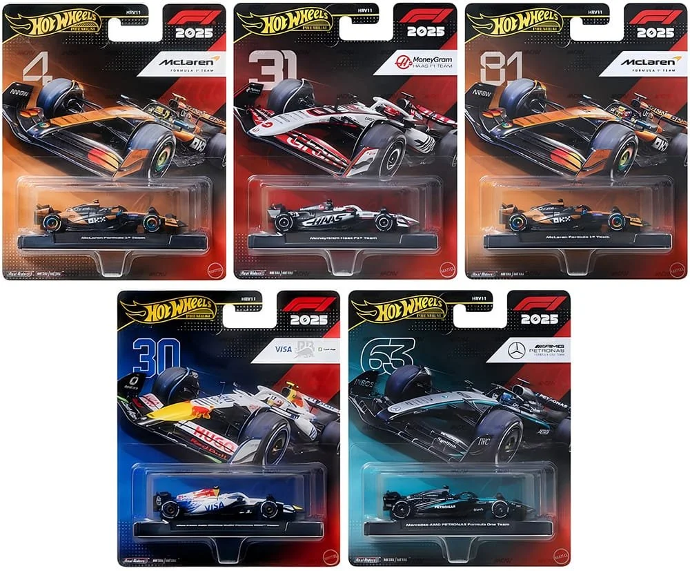Hot Wheels Premium – Formula 1 Mix (2025)