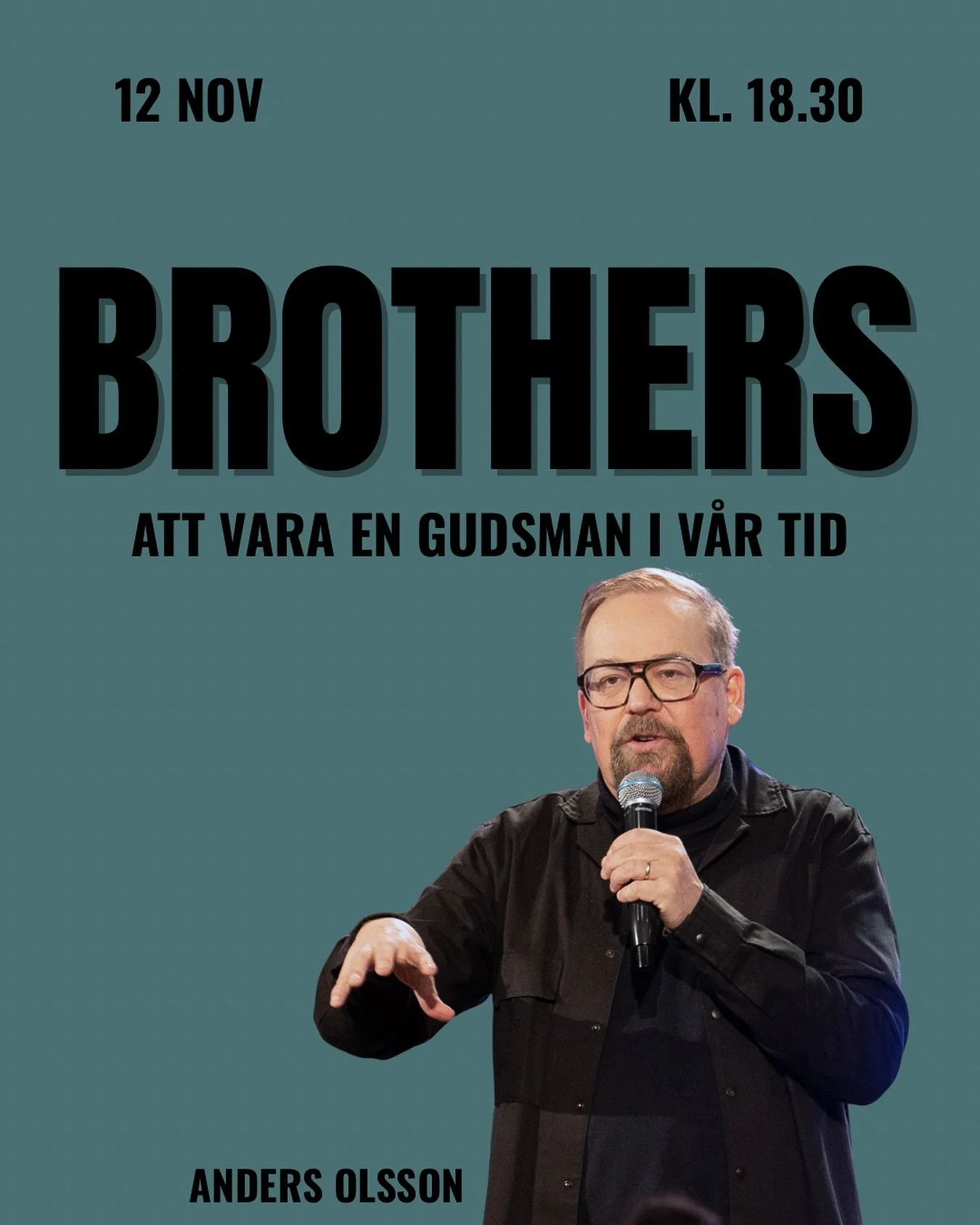 Vi ser så mycket fram emot Brothers den 12 november!🔥 Vår pastor Anders kommer att tala kring temat: Att vara en gudsman i vår tid. Bjud med dina vänner så ses vi där!👋