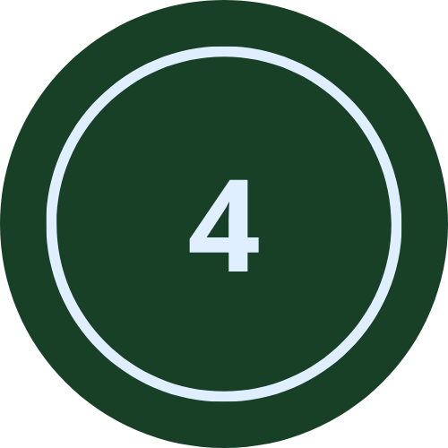 Number four inside a green circle with a white border.
