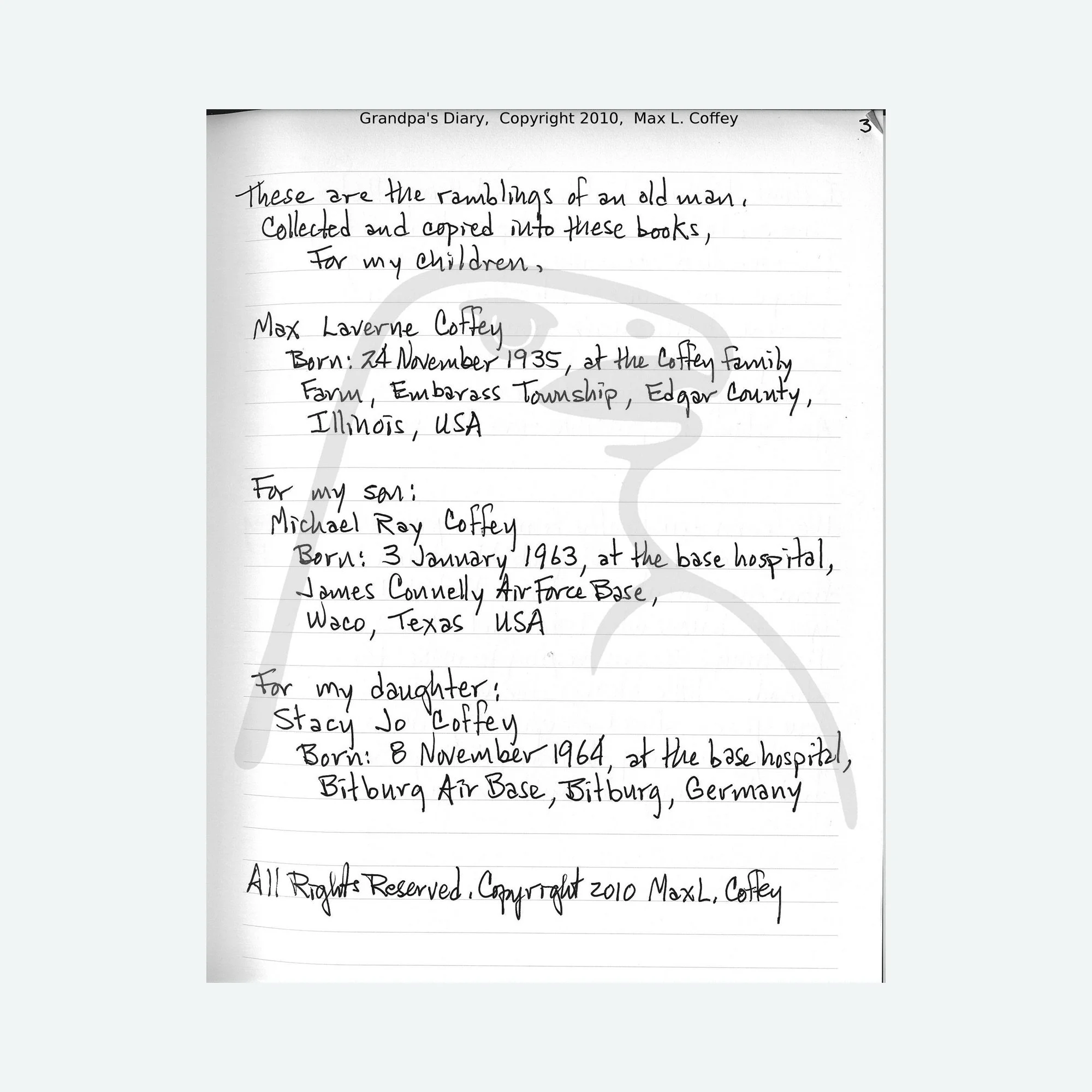 Grandpas Diary 2010