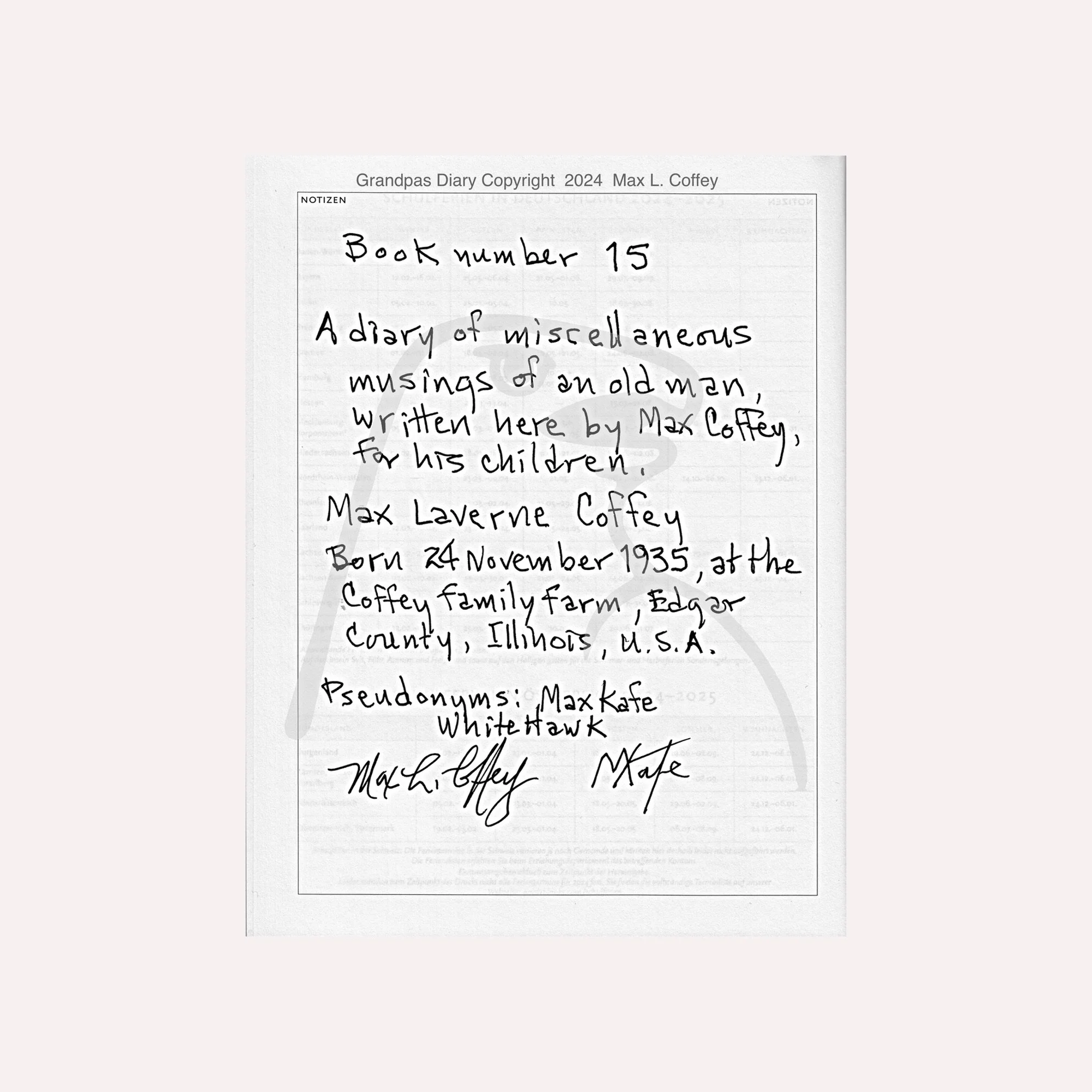 Grandpas Diary 2024