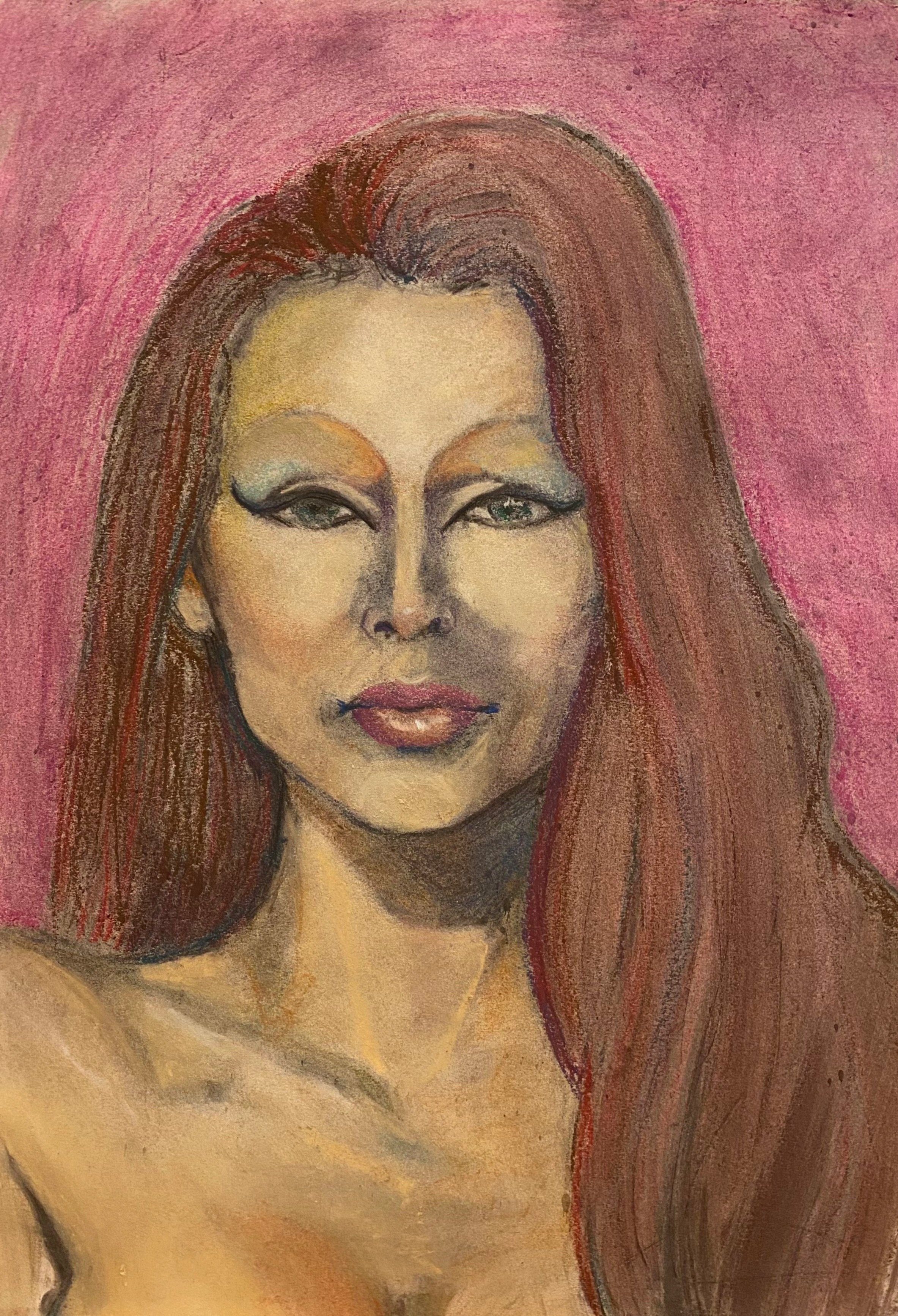 Julia, soft pastel, 24 x 18 in