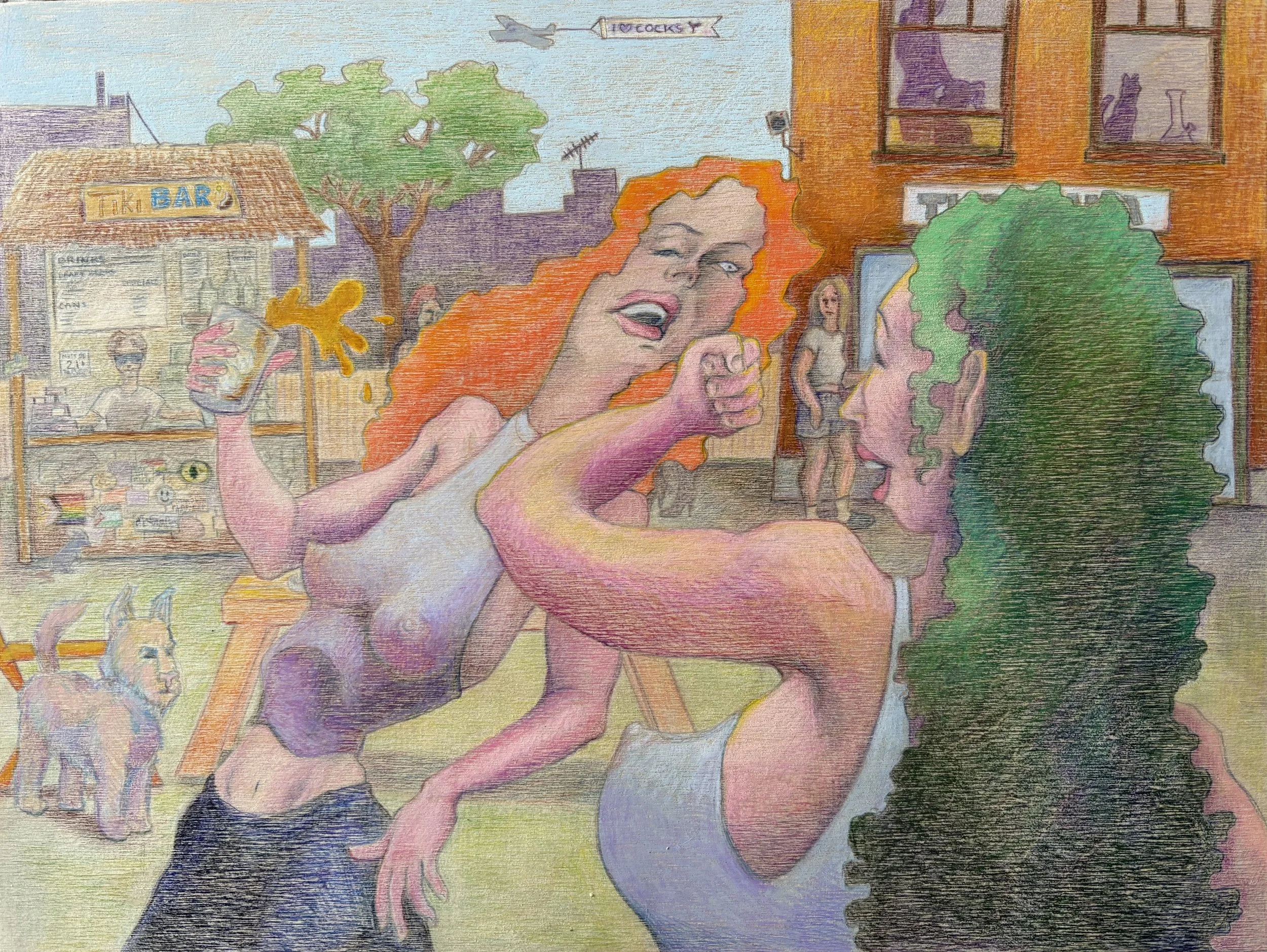 colored pencil on birch panel, 12x18"