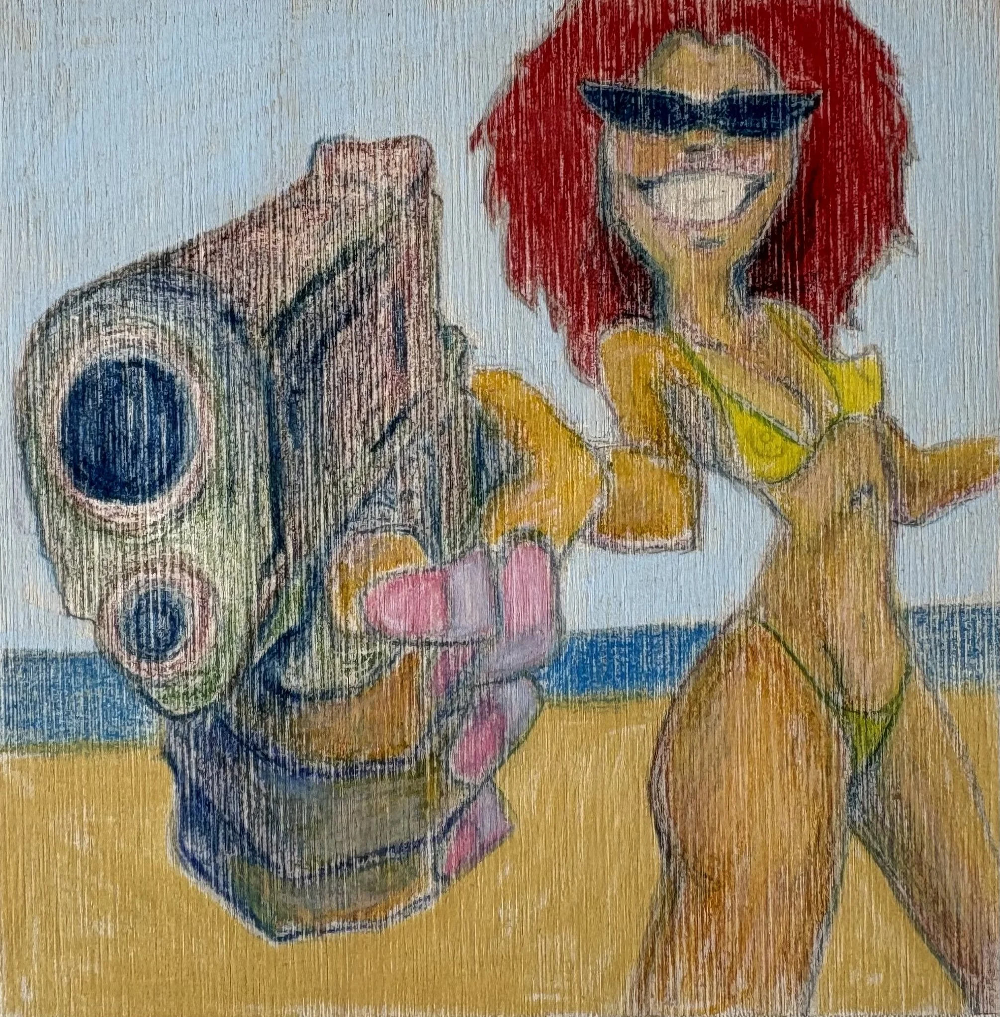 colored pencil on birch panel, 4x4"