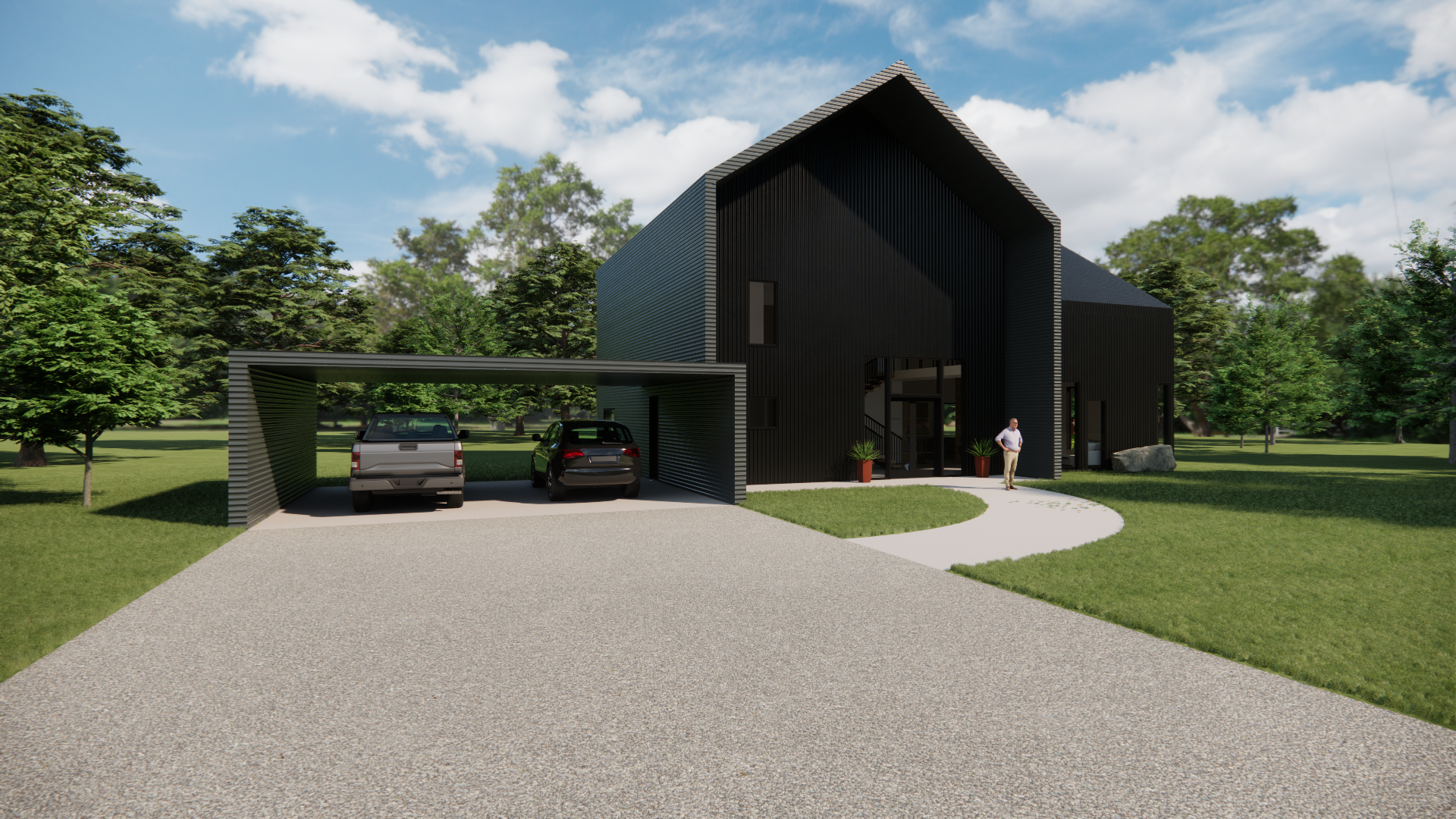 Custom Home Design - Drafting Stillwater OK - Barndominium