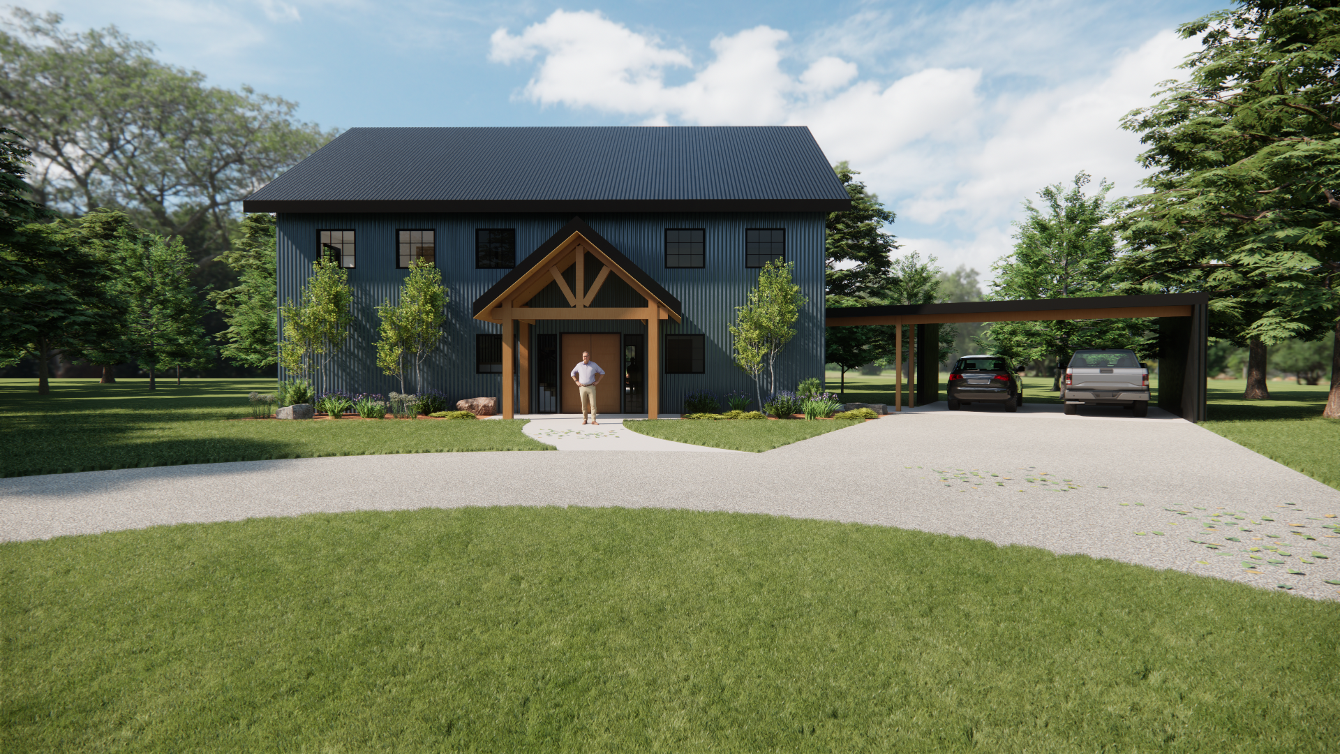 Custom Home Design - Drafting Stillwater OK - Barndominium