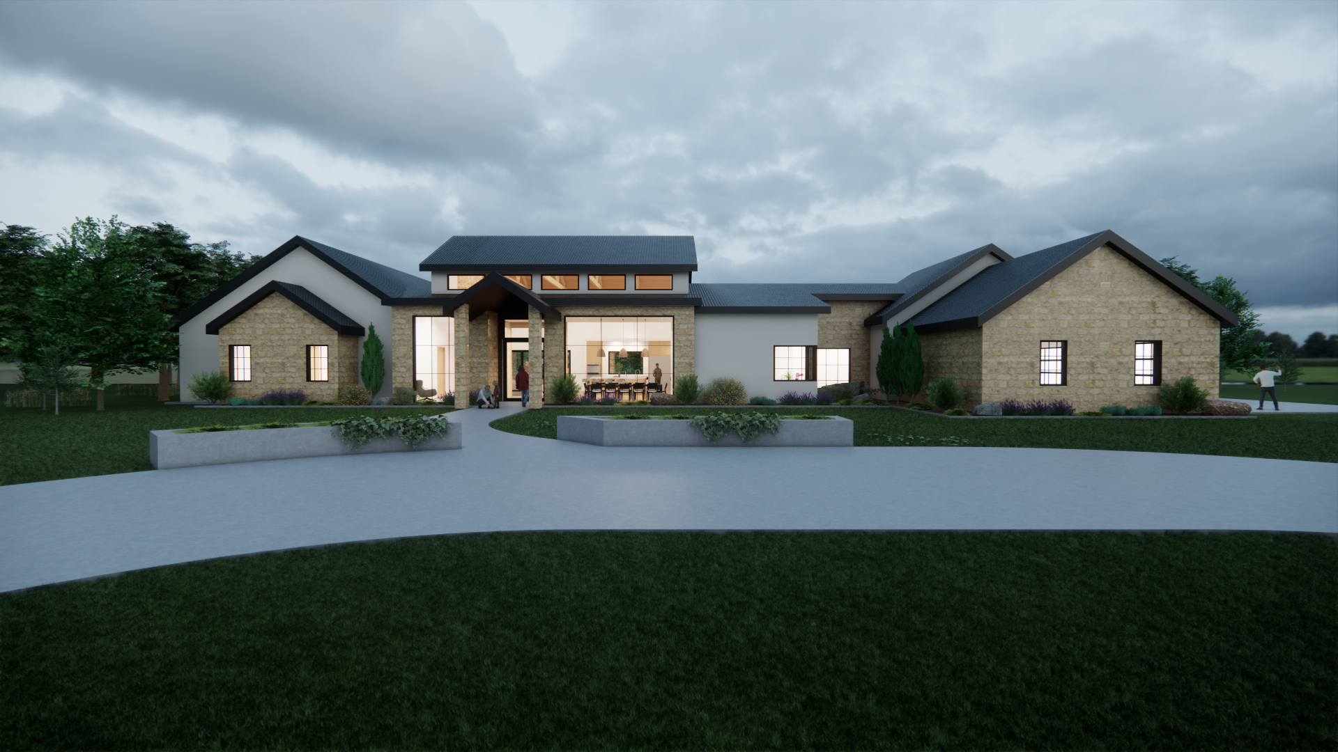 Custom Home Design - Drafting Stillwater OK - Modern