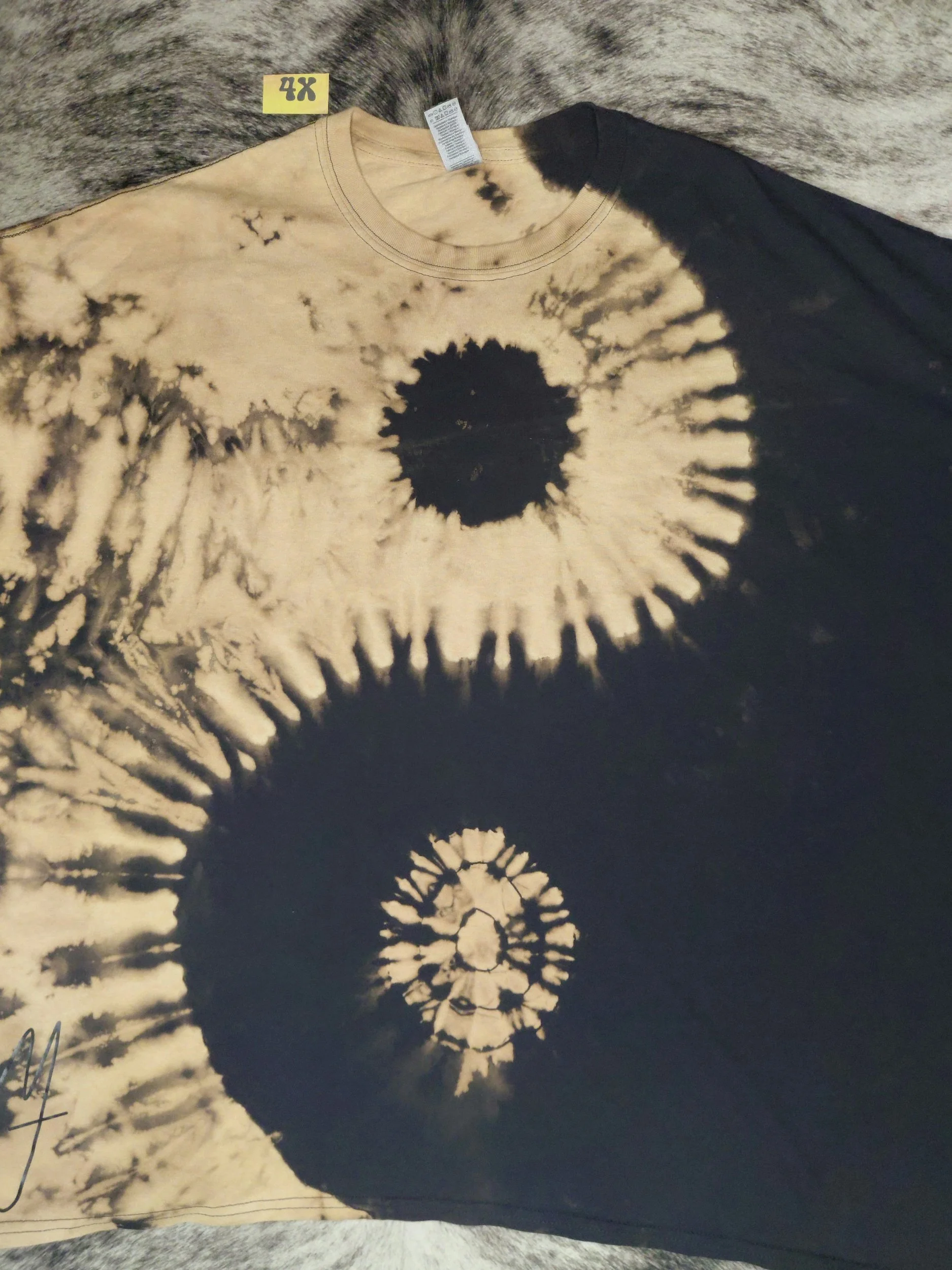 4x reverse yin yang tie-dye