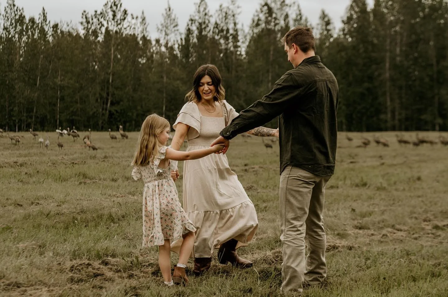 This family session at Creamer&rsquo;s Field in Fairbanks was straight out of a cottage core daydream. Wild grasses, soft light, and the sound of birds in the migratory fields all around us &mdash; it felt like such a sweet and simple way to capture 