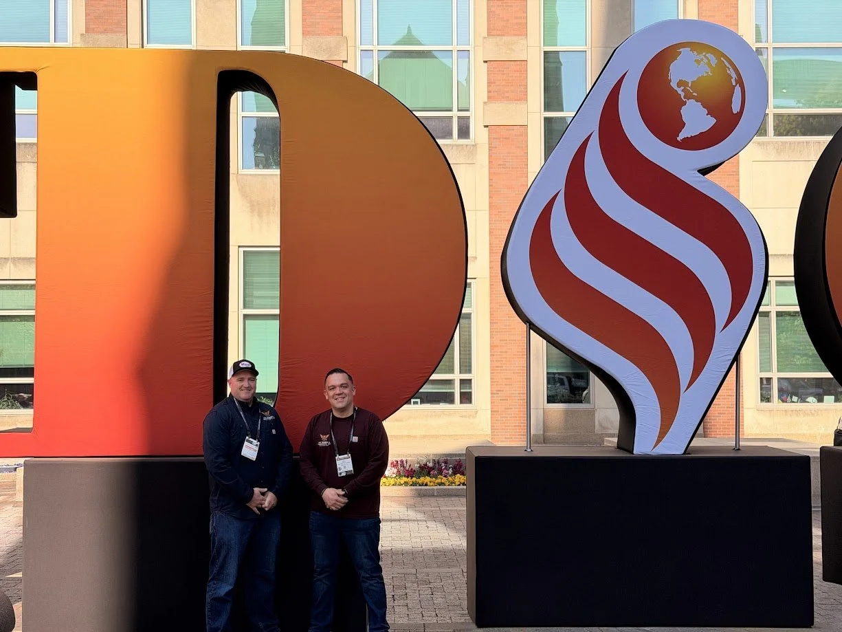 Lead Instructor Ryan Dullea and Chief of Training Danny Arroyo at FDIC 2026