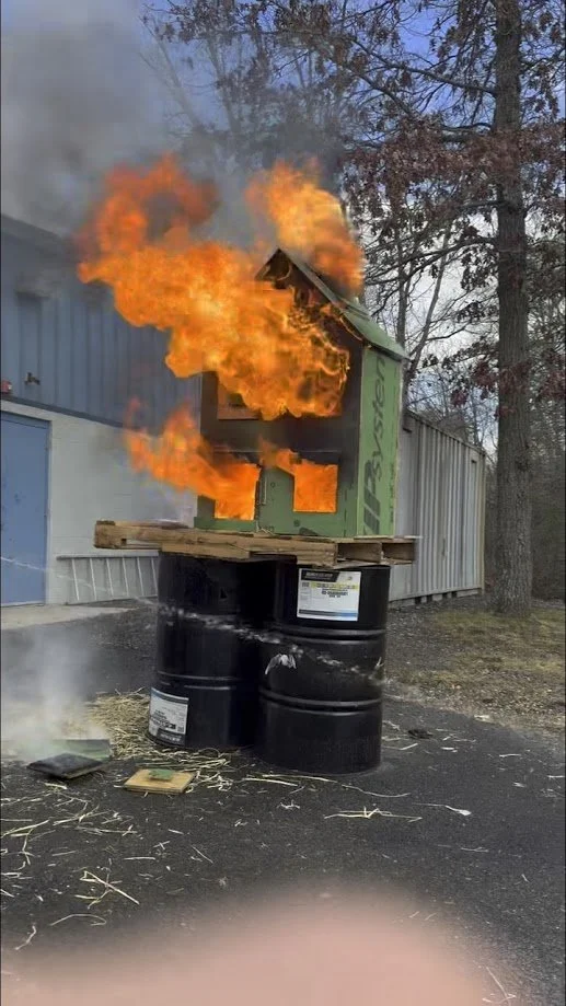 Fire Behavior &amp; Thermal Imaging Burn House Training For the Sayreville Fire Department