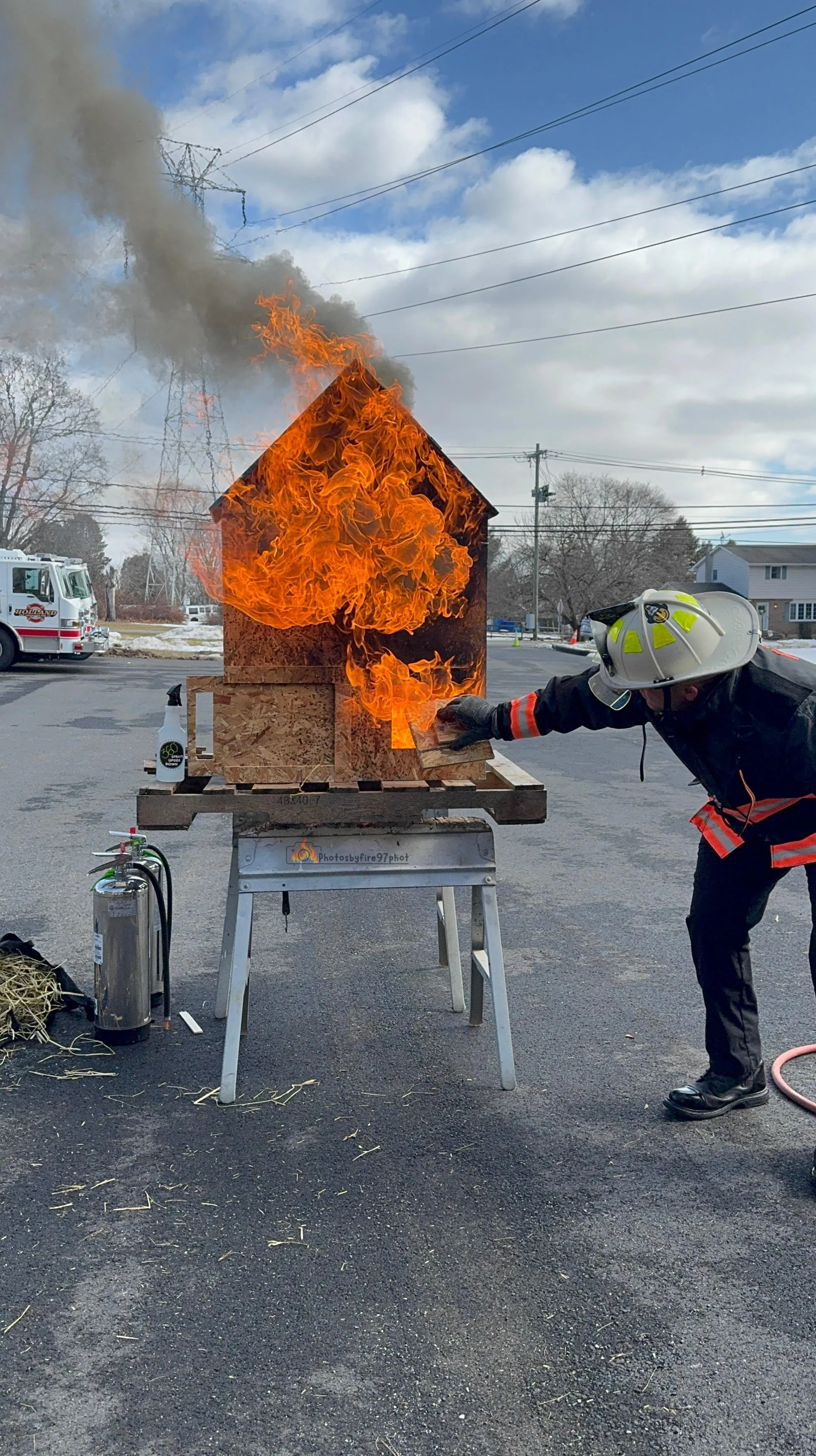 Fire Behavior & Thermal Imaging Burn House Training For the Holland Township Fire Department 