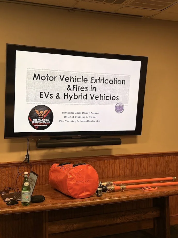 EV Vehicle Fire &amp; Extrication Training for the Stirling Fire Company 