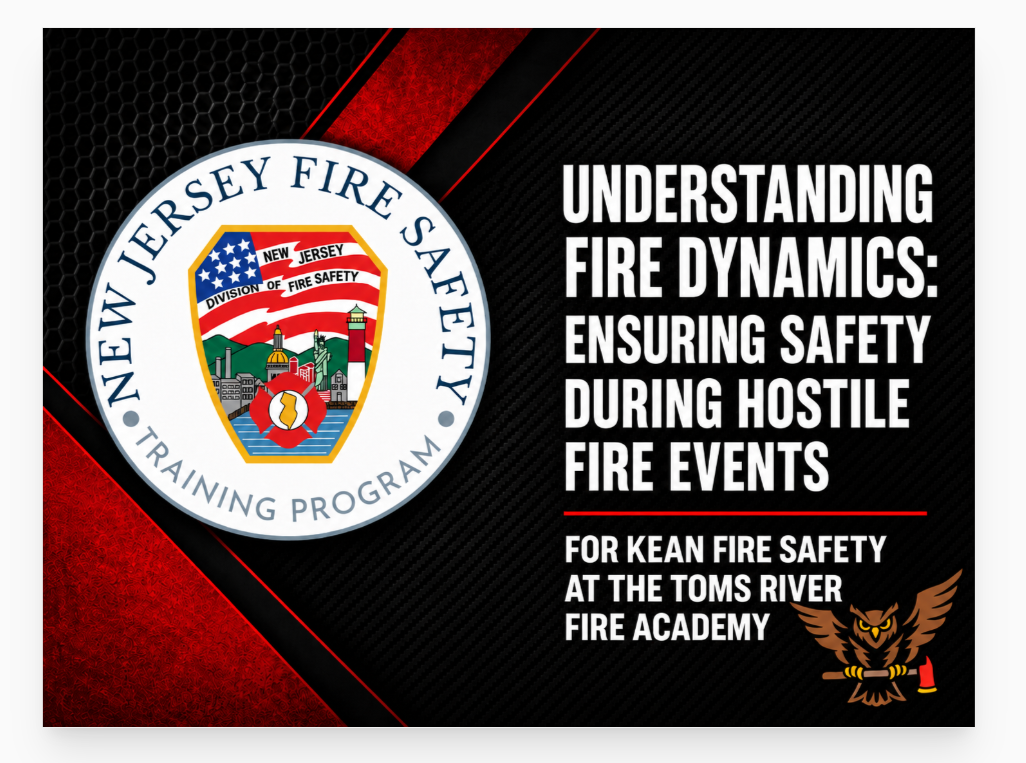 Understanding Fire Dynamics: Ensuring Safety During Hostile Fire Events for Kean Fire Safety at the toms river Fire Academy 