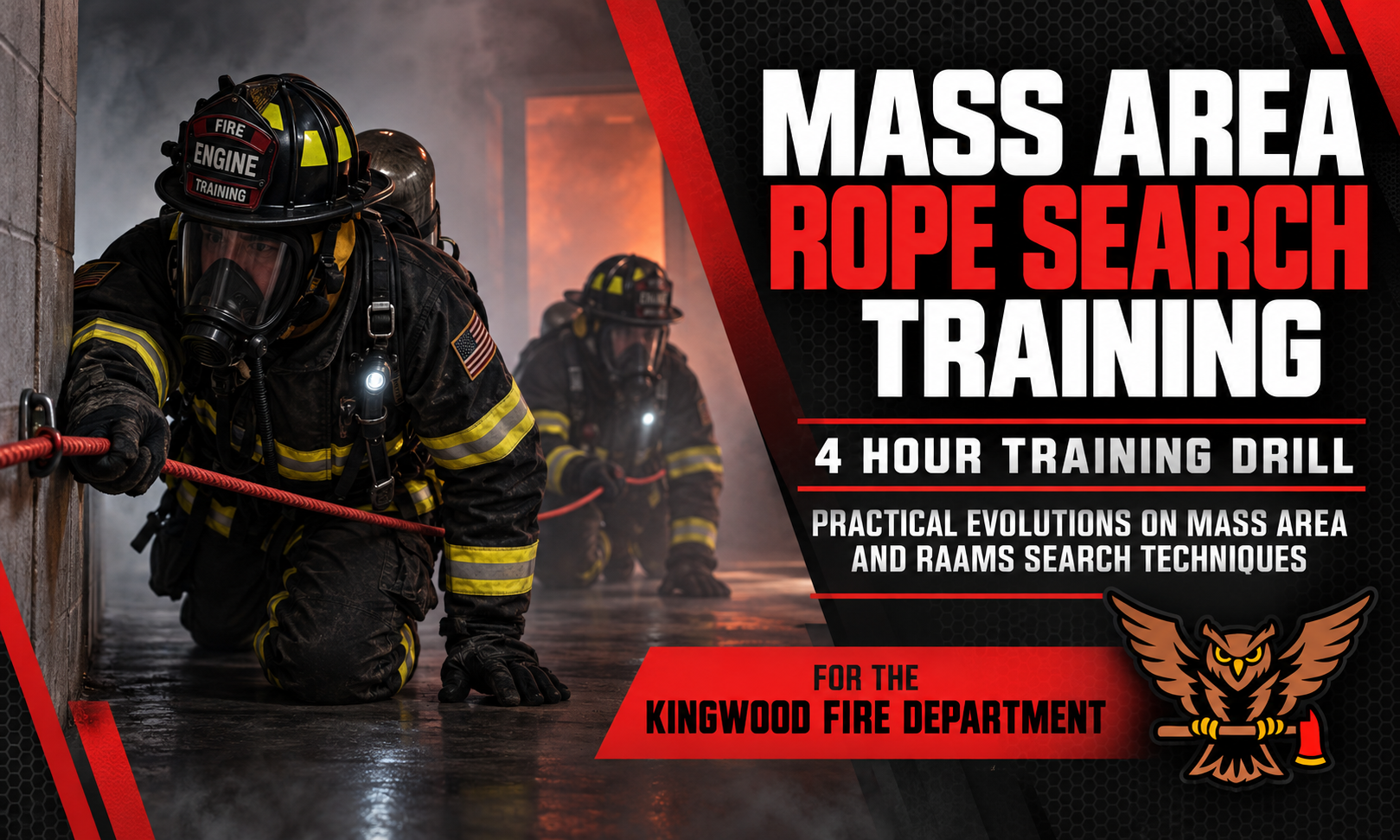 MASS Area Rope & RAMMS Search Rope Training for the Kingwood Fire Department 