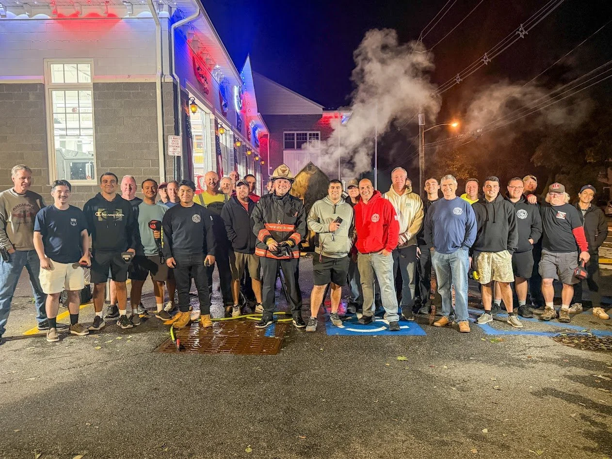 Group shot after class in Washington Township Fire Department (Bergen County) 