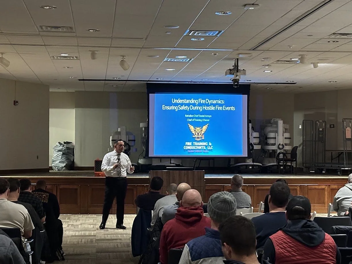 BC Arroyo Presenting Understanding Fire Dynamics at the Robert Wood Barnabas Health Fire Safety Conference 1/2026