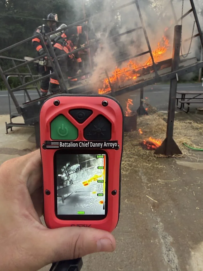 Views from the Seek FirePro 300 at the Monmouth County Fire Academy. 