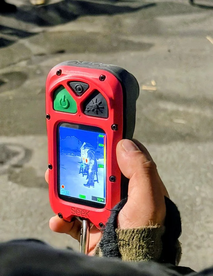 A Seek FirePro 300 being used at our TIC class for the Morganville Fire Department. 