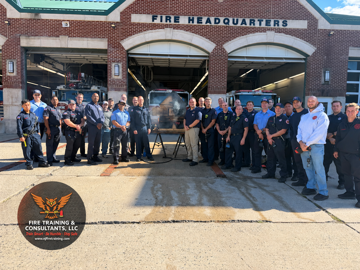 Group shot with students after training at the Montclair Fire Department 10/9/2026 