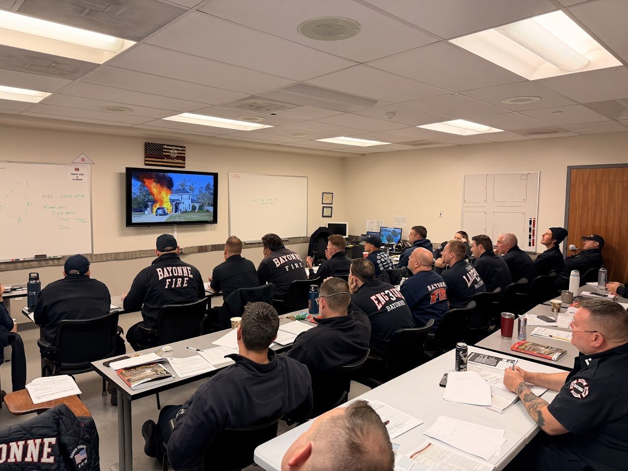 Students from our Fire Officer 1 class at the Bayonne Fire Department completing thier Size-up JPRs 12/2025