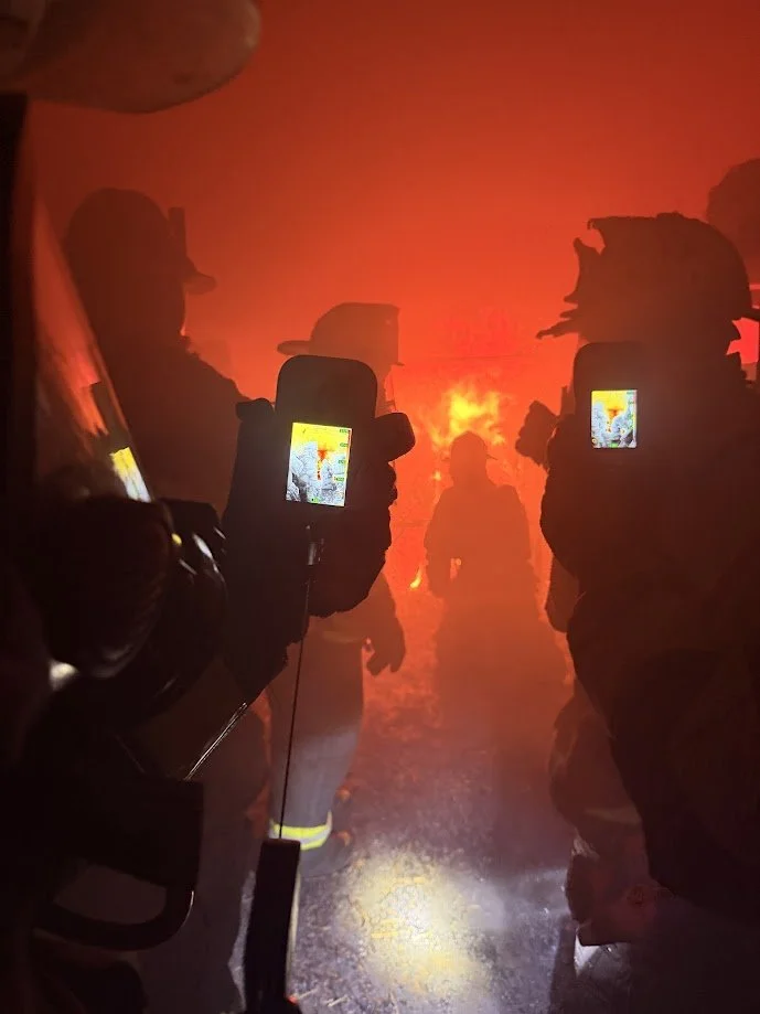 View from the Burn Room with the Seek FirePro300