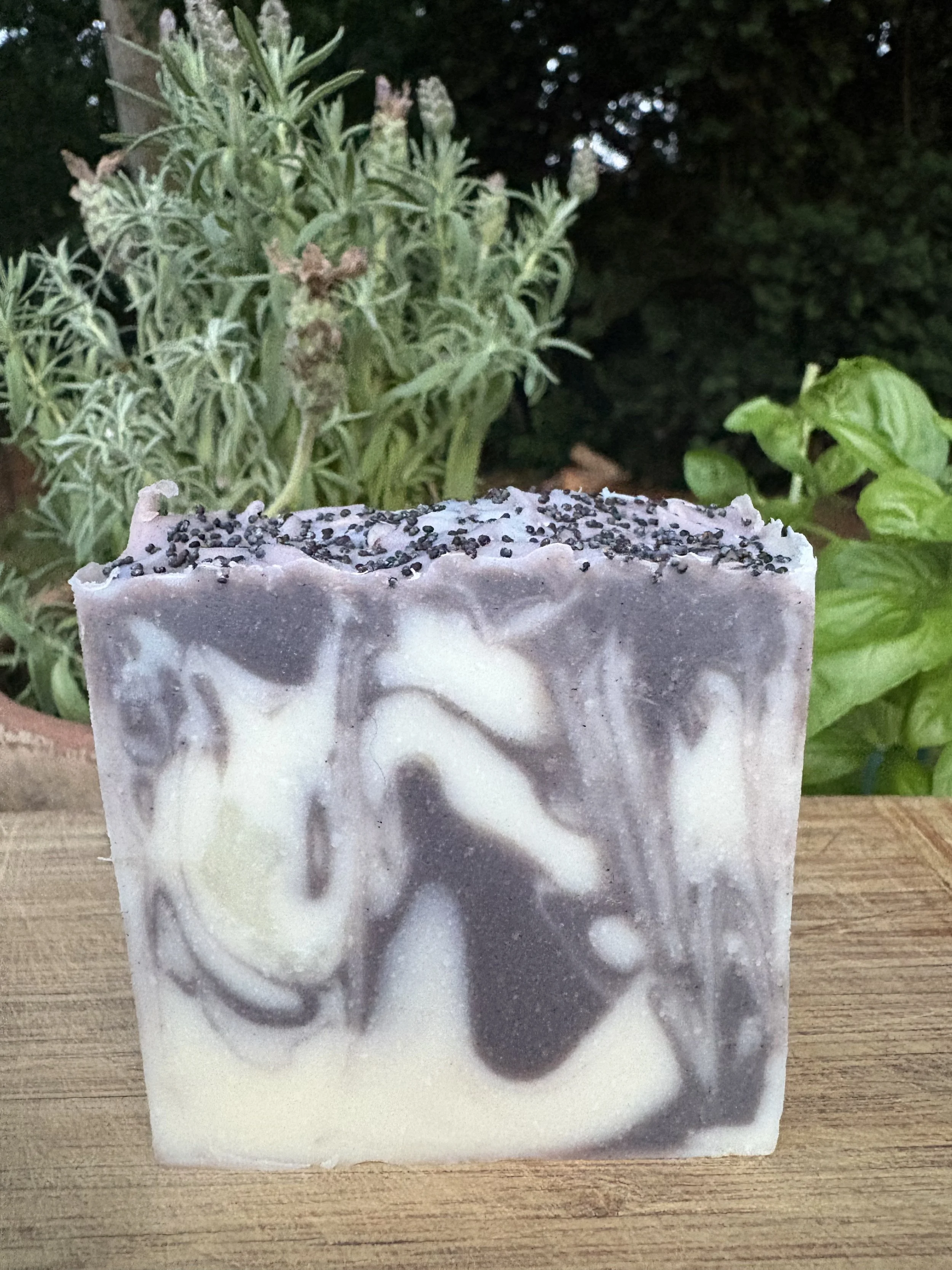 Swirly ~ Lavendar + Poppy