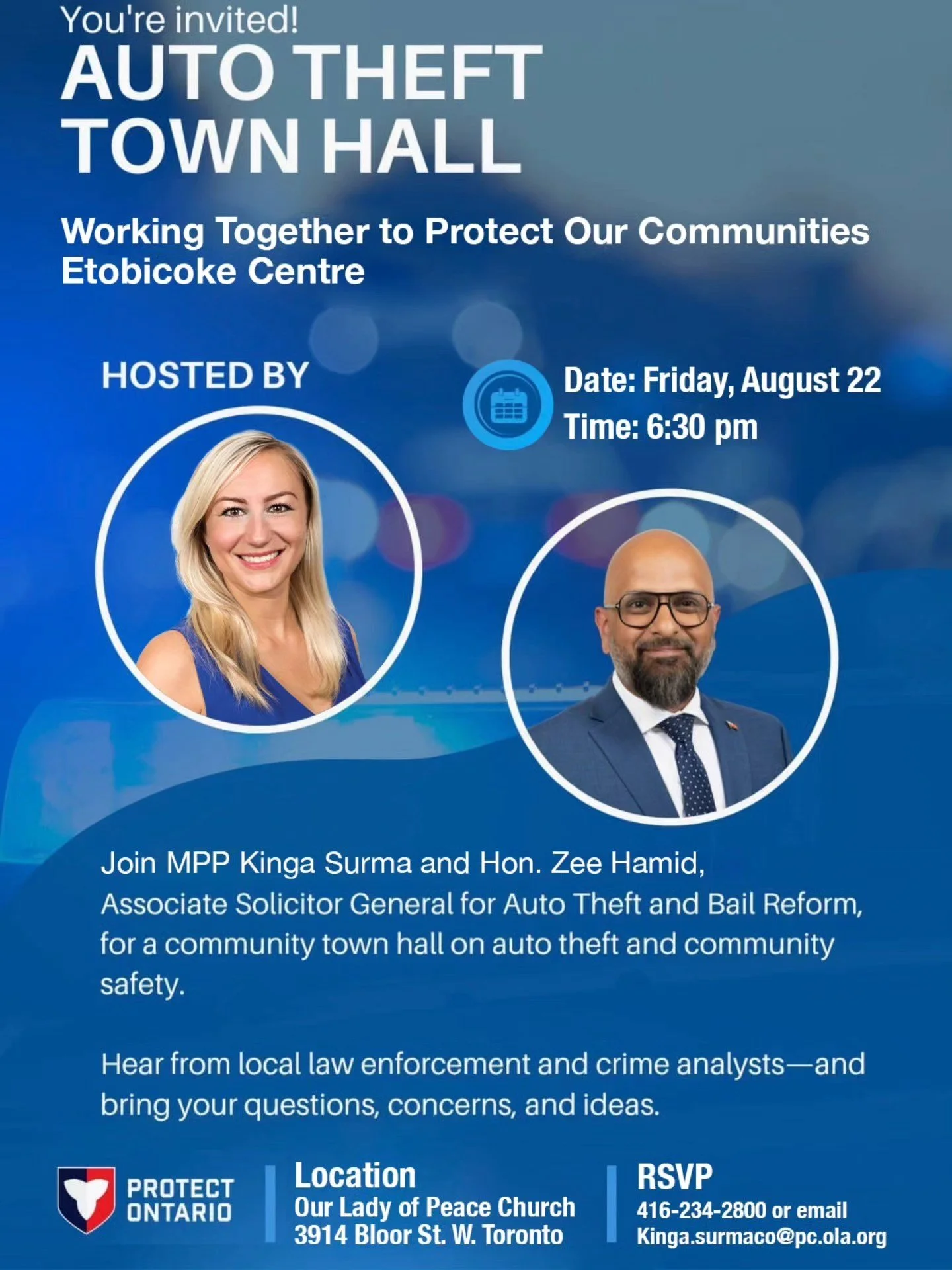 Etobicoke-Centre Auto Theft Town Hall
