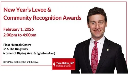 Yvan Baker's New Year’s Levee & Community Recognition Awards ceremony