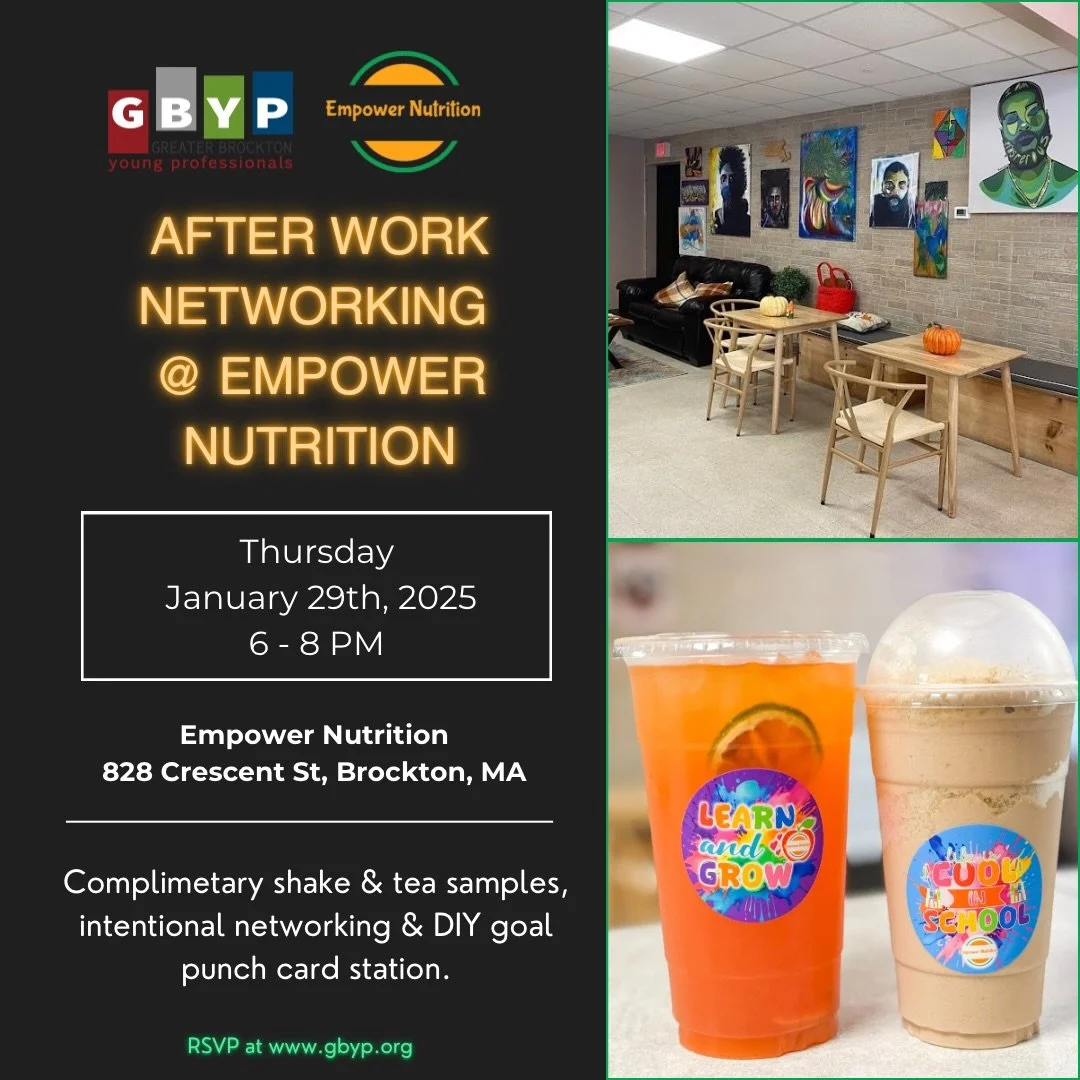New year. New energy. New connections. ✨

We&rsquo;re kicking off the year with After Work Networking @ Empower Nutrition &mdash; GBYP&rsquo;s first event of the year and the perfect way to reset after work. Expect meaningful connections, a DIY goal 