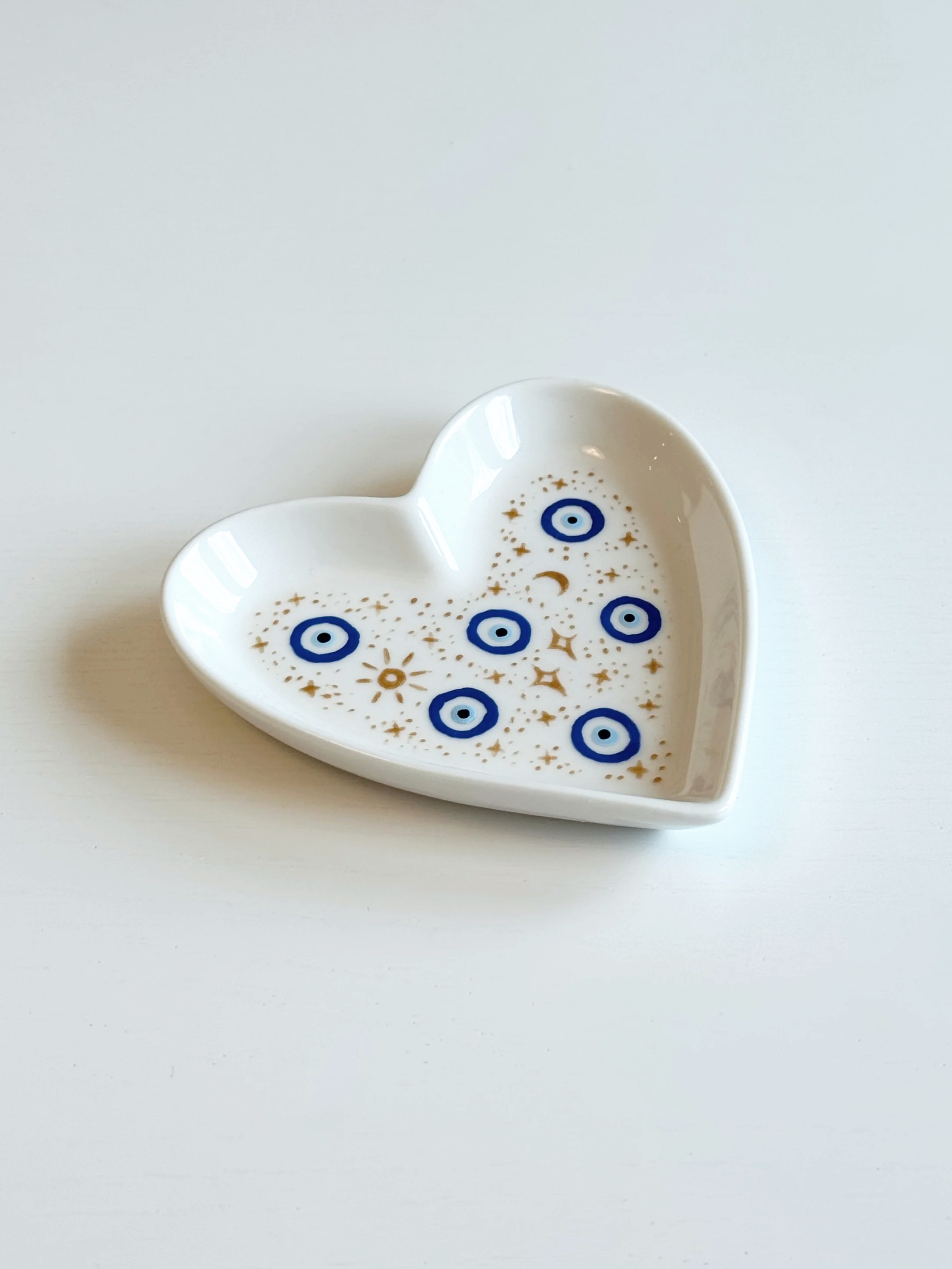 evil eye | heart ring dish