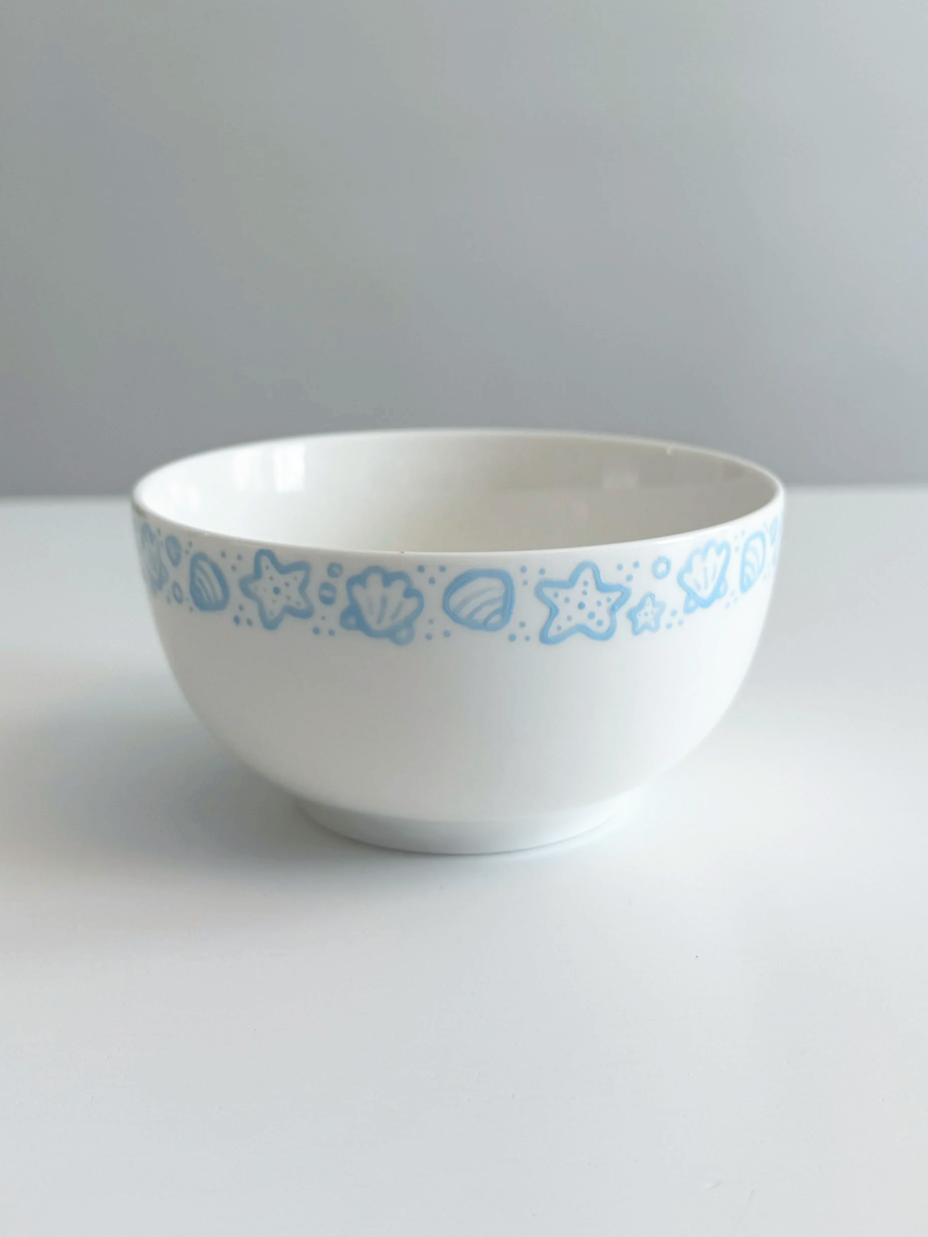 light blue seashells | mini bowl