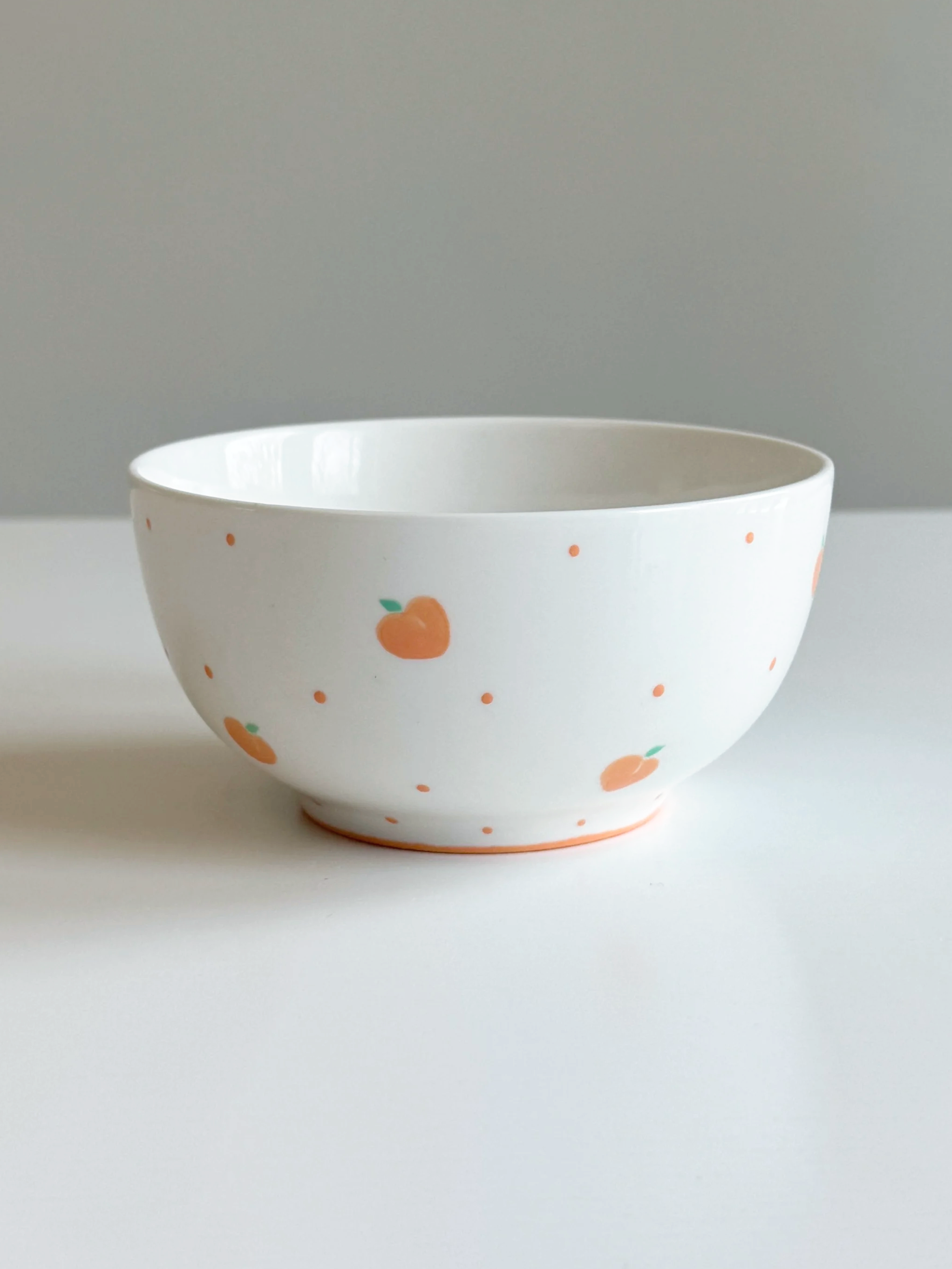 peach & polka dot | mini bowl [COMING SOON]