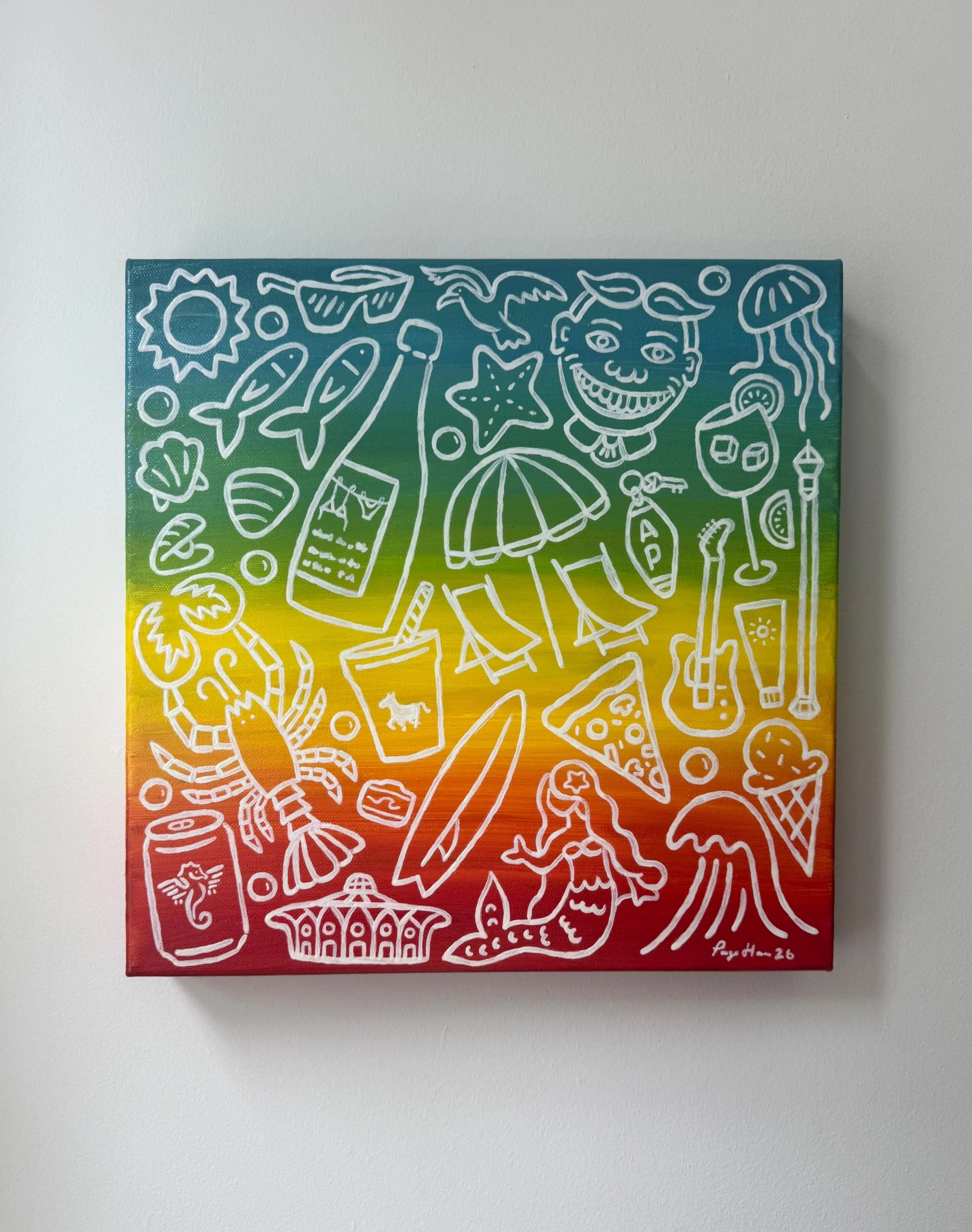 Greetings From Asbury Park | 12"x12" | 2026 | $225