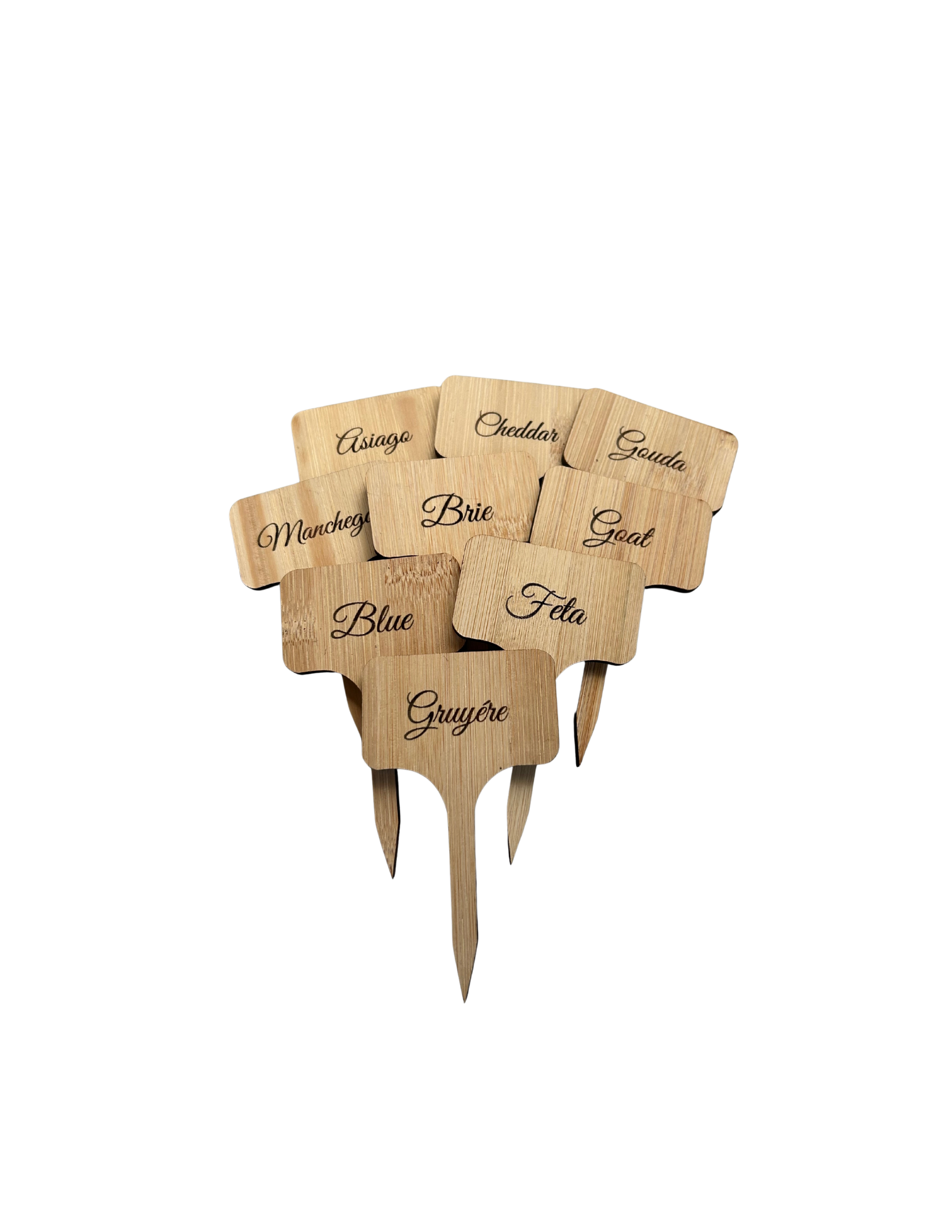 Wood Cheese Markers
