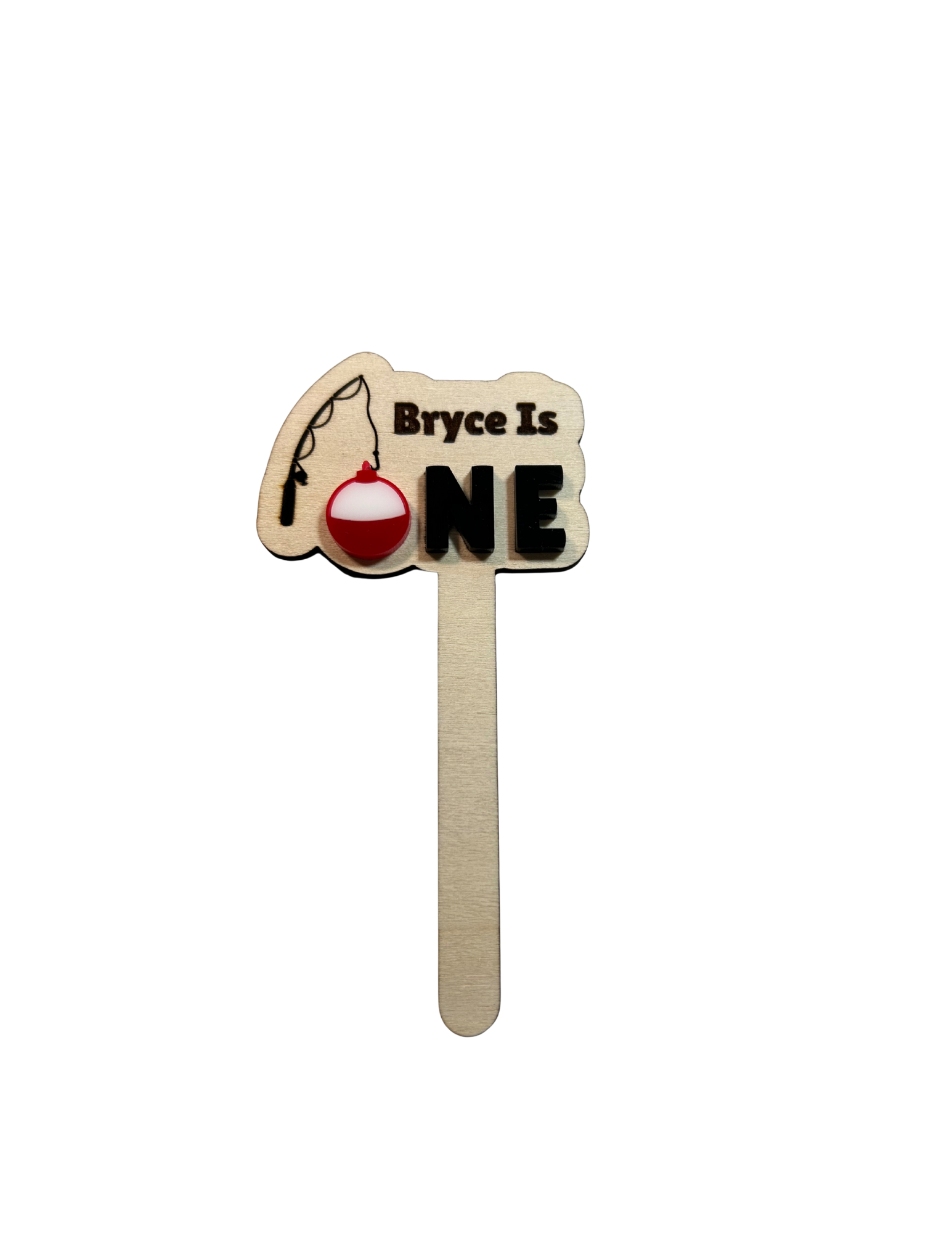 Personalized Fishing Cake Topper