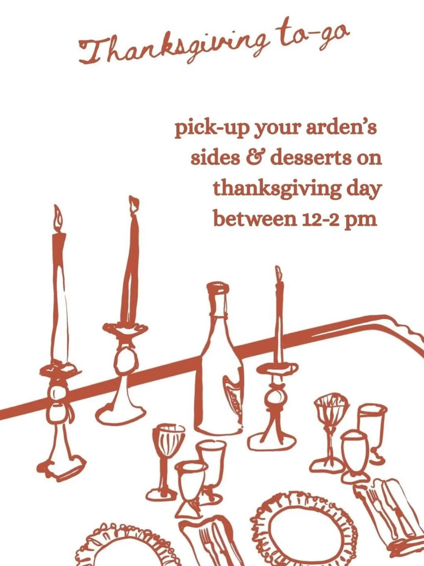 Thanksgiving to-go 🦃 place orders for your Arden&rsquo;s sides &amp; desserts for pick-up! 🤎 link in bio &amp; stories