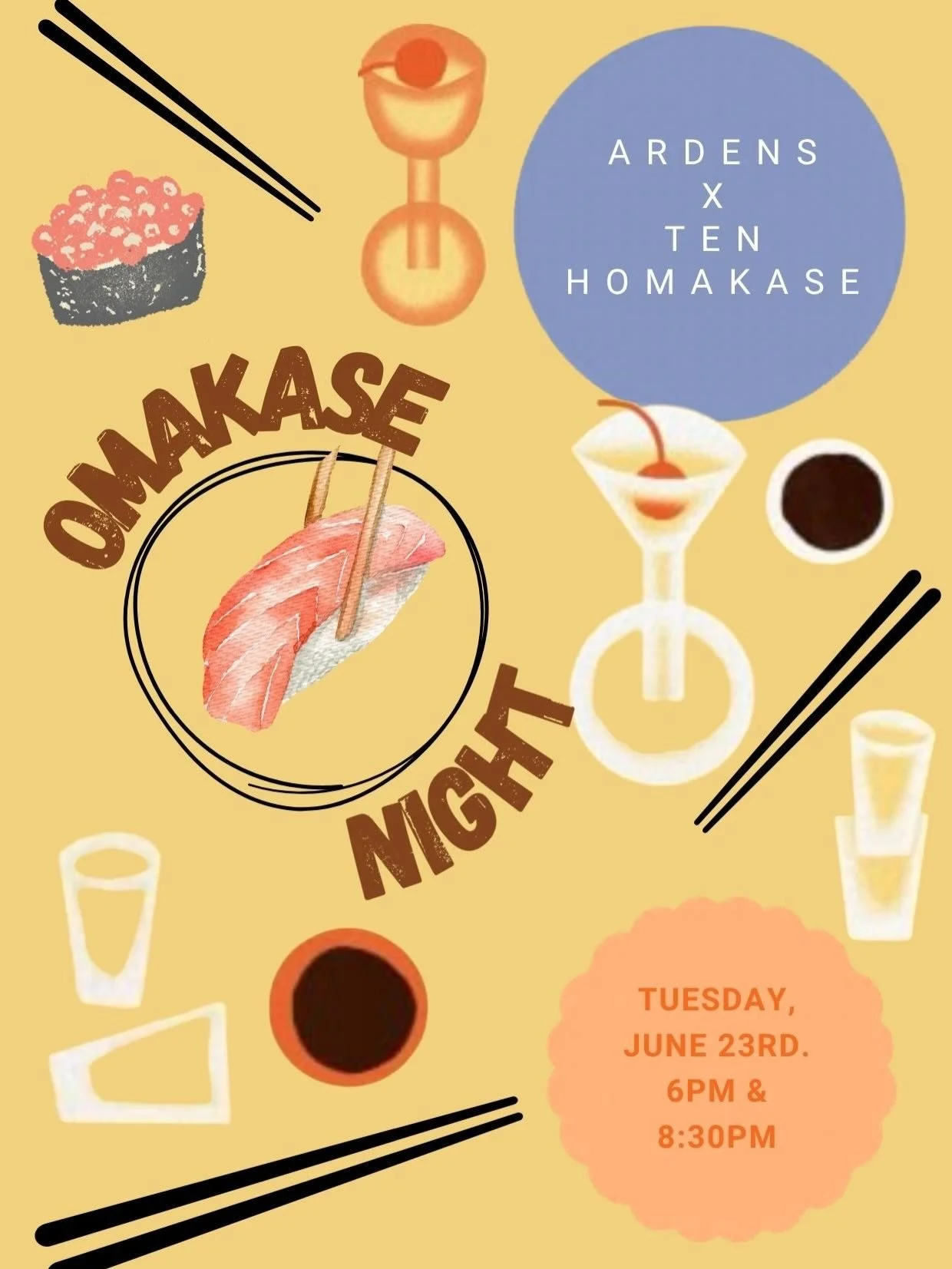 something else to look forward to this summer 🌞 our next omakase night on June 23rd with @tenhomakase 🍣 spots limited as it&rsquo;s something quite special! 💛 link to reserve in bio &amp; stories