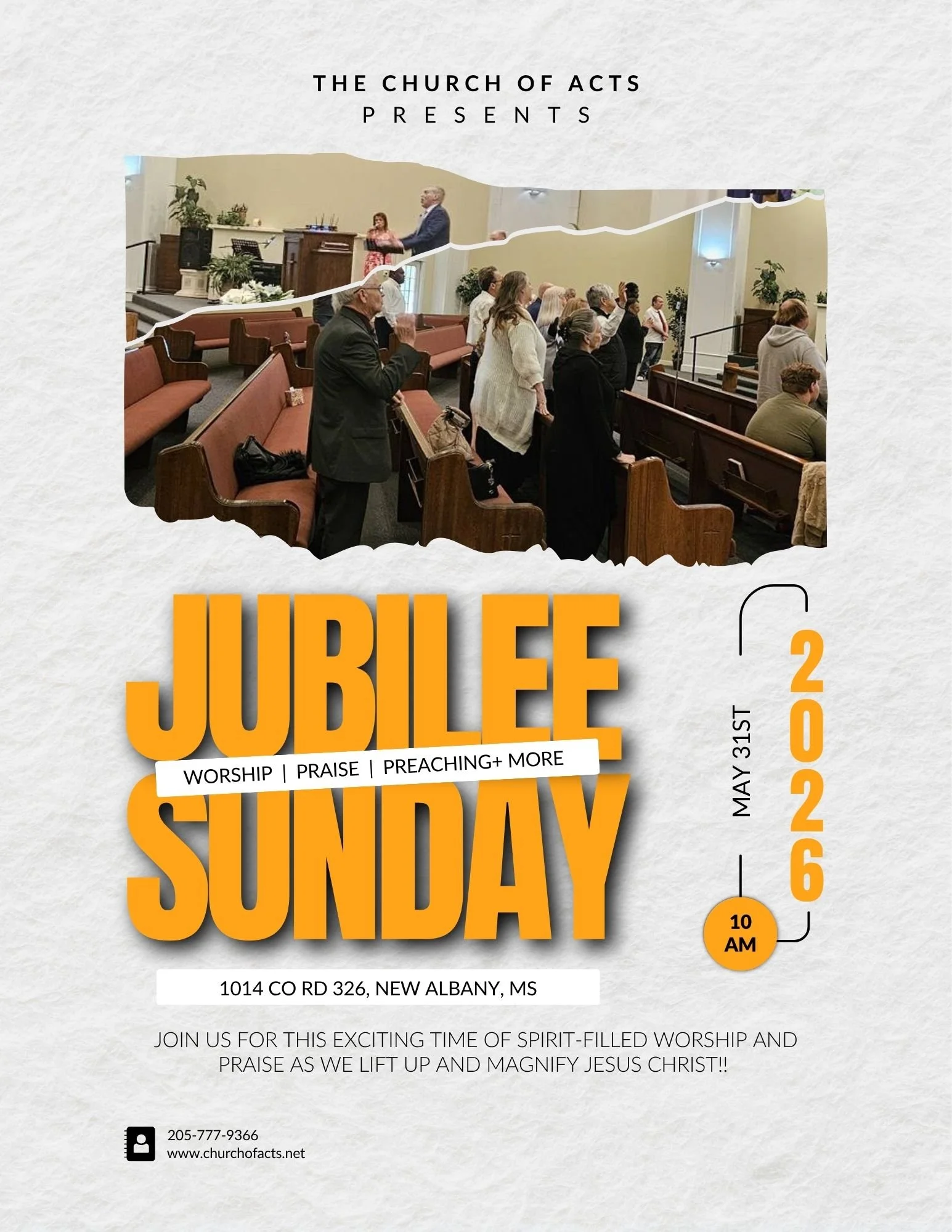 May 2026 Jubilee Sunday