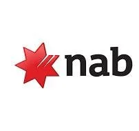 NAB logo with red star emblem and lowercase letters