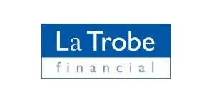 La Trobe Financial logo with blue and white colors