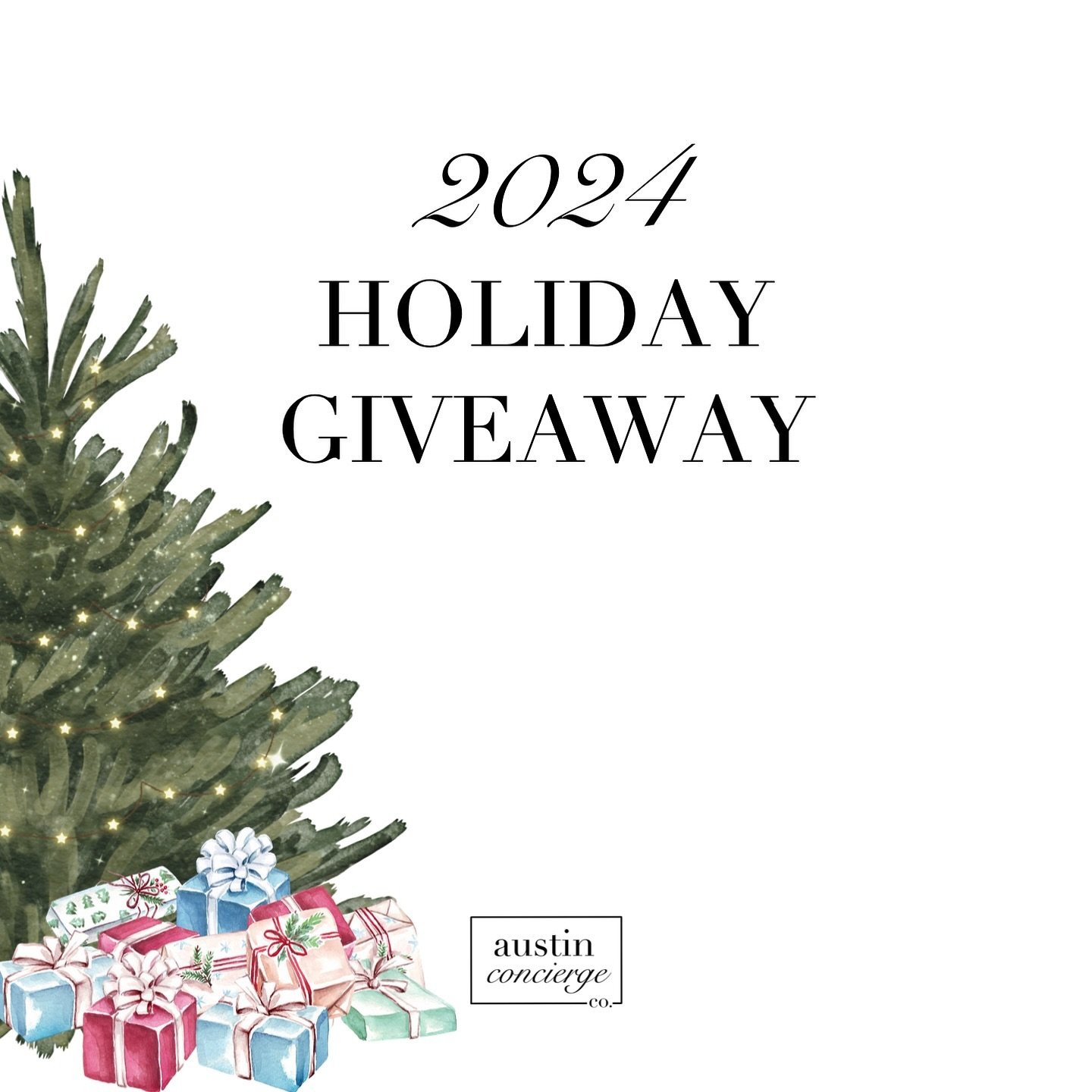 GIVEAWAY CLOSED 🤍 Thank you to everyone for their participation! 

2024 HOLIDAY GIVEAWAY 🎉 We are thrilled to announce another fabulous holiday giveaway with a few of our favorite local businesses! One lucky winner will win the perfect Christmas gi